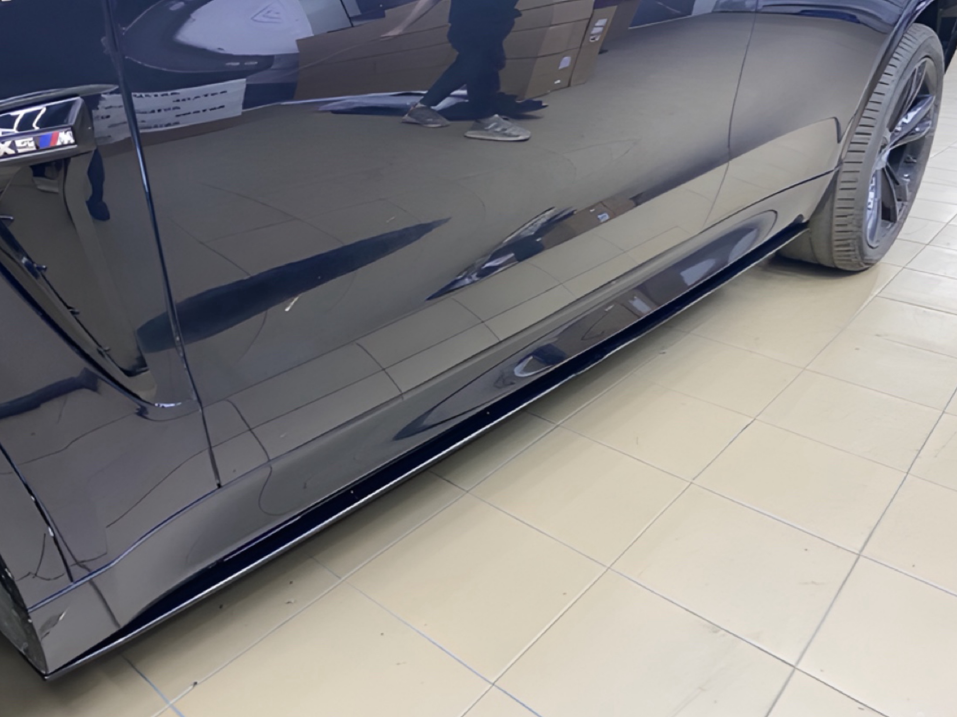Леза під пороги M-Performance BMW X5 F15 2шт. чорний глянець 3