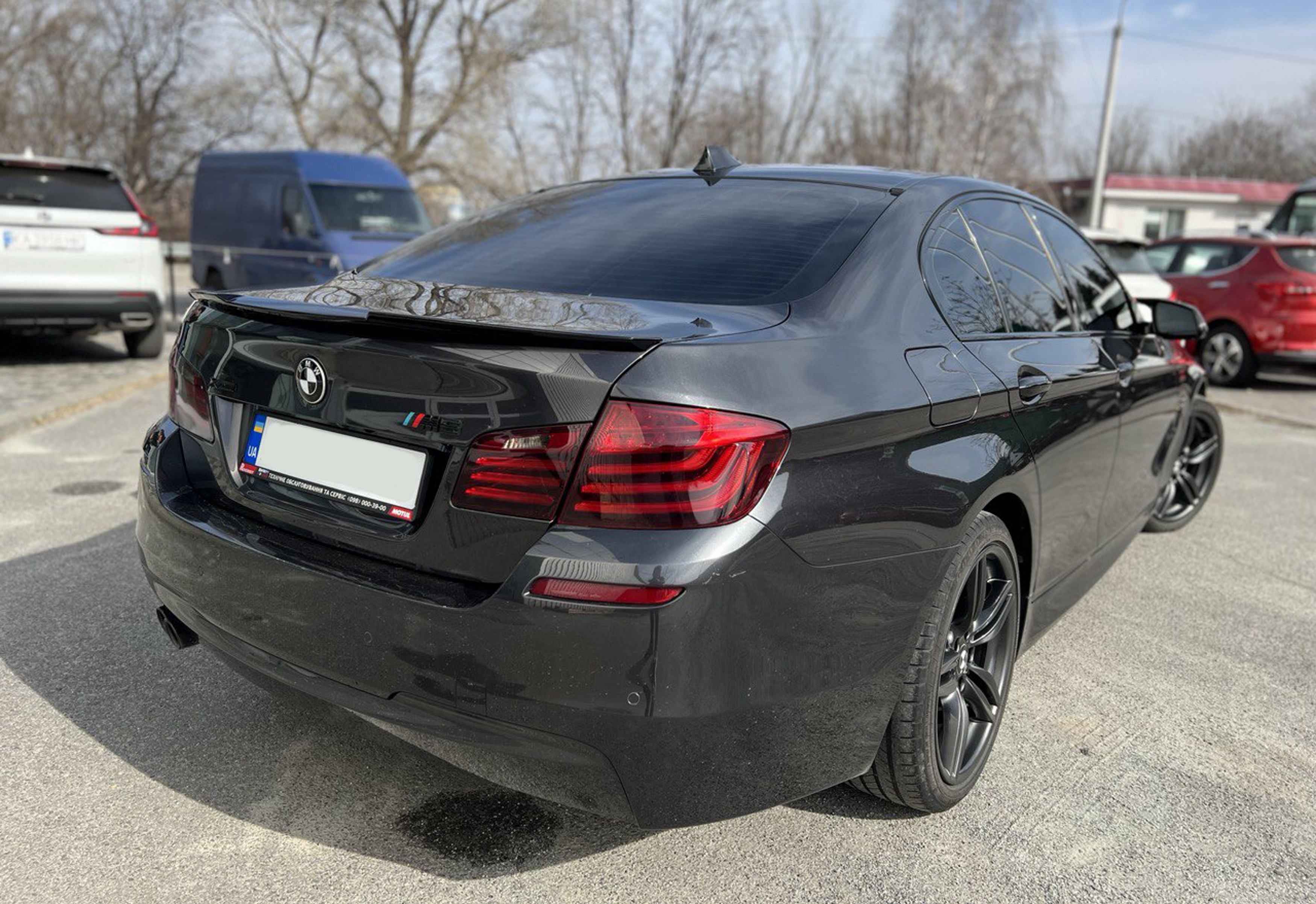 Спойлер Чорний глянець (стиль М4) на BMW 5 Series F10 / F11 2010-2017 року 6