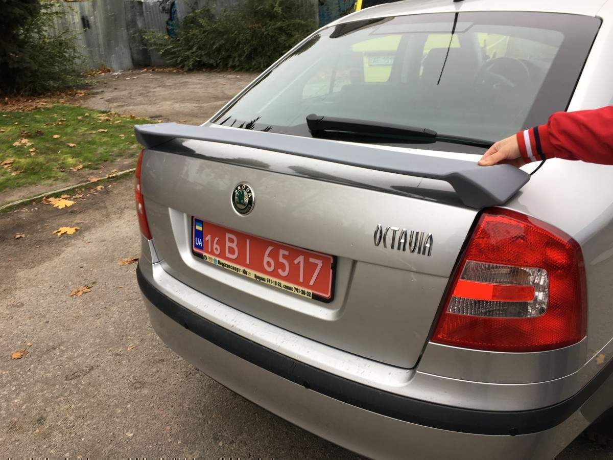 Спойлер на багажник RS Skoda Octavia A5 2004-2013 ABS пластик під фарбування 2