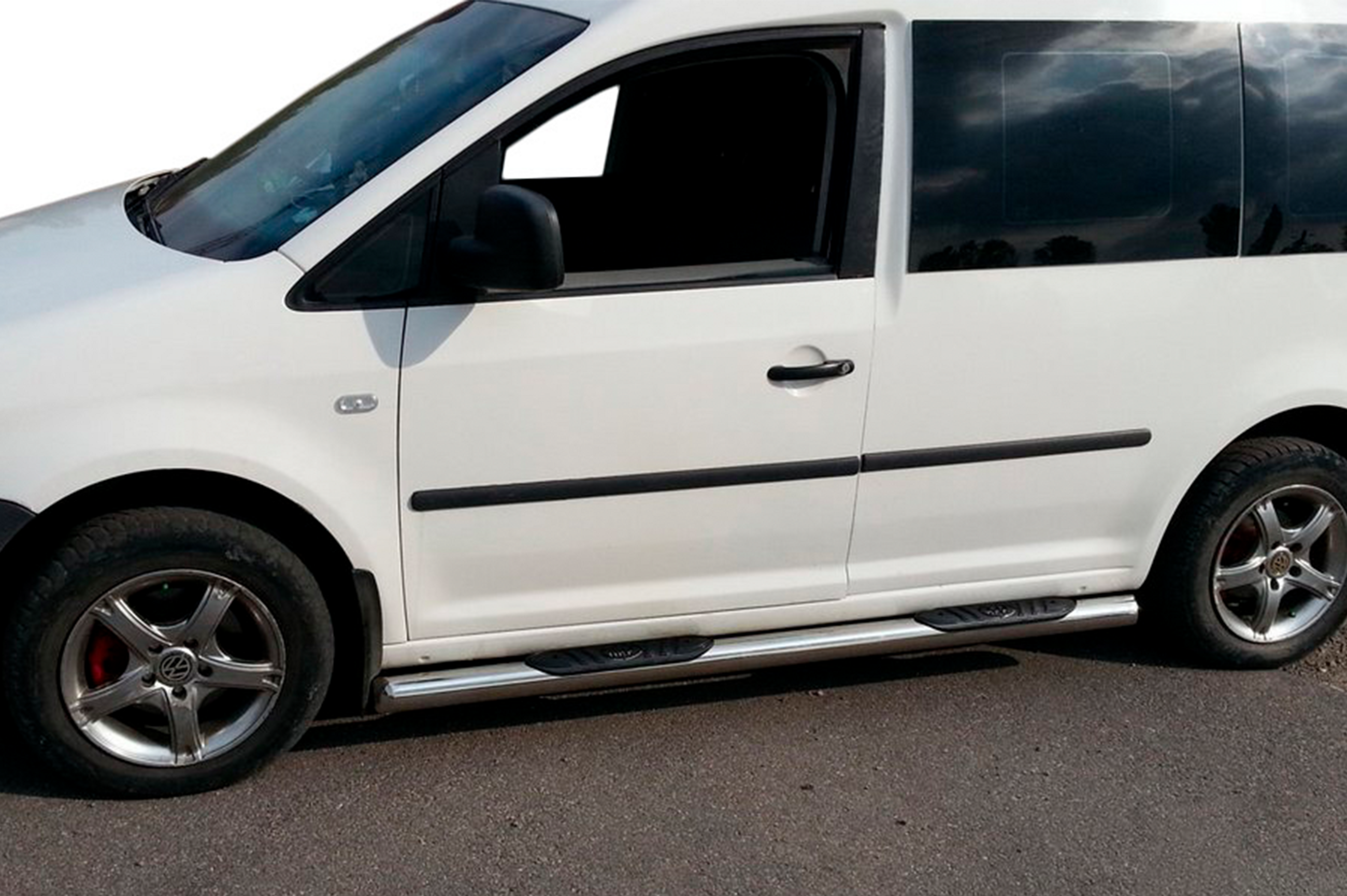 Бічні труби BB002 (2 шт., нерж) 60 мм, Стандартна база 3