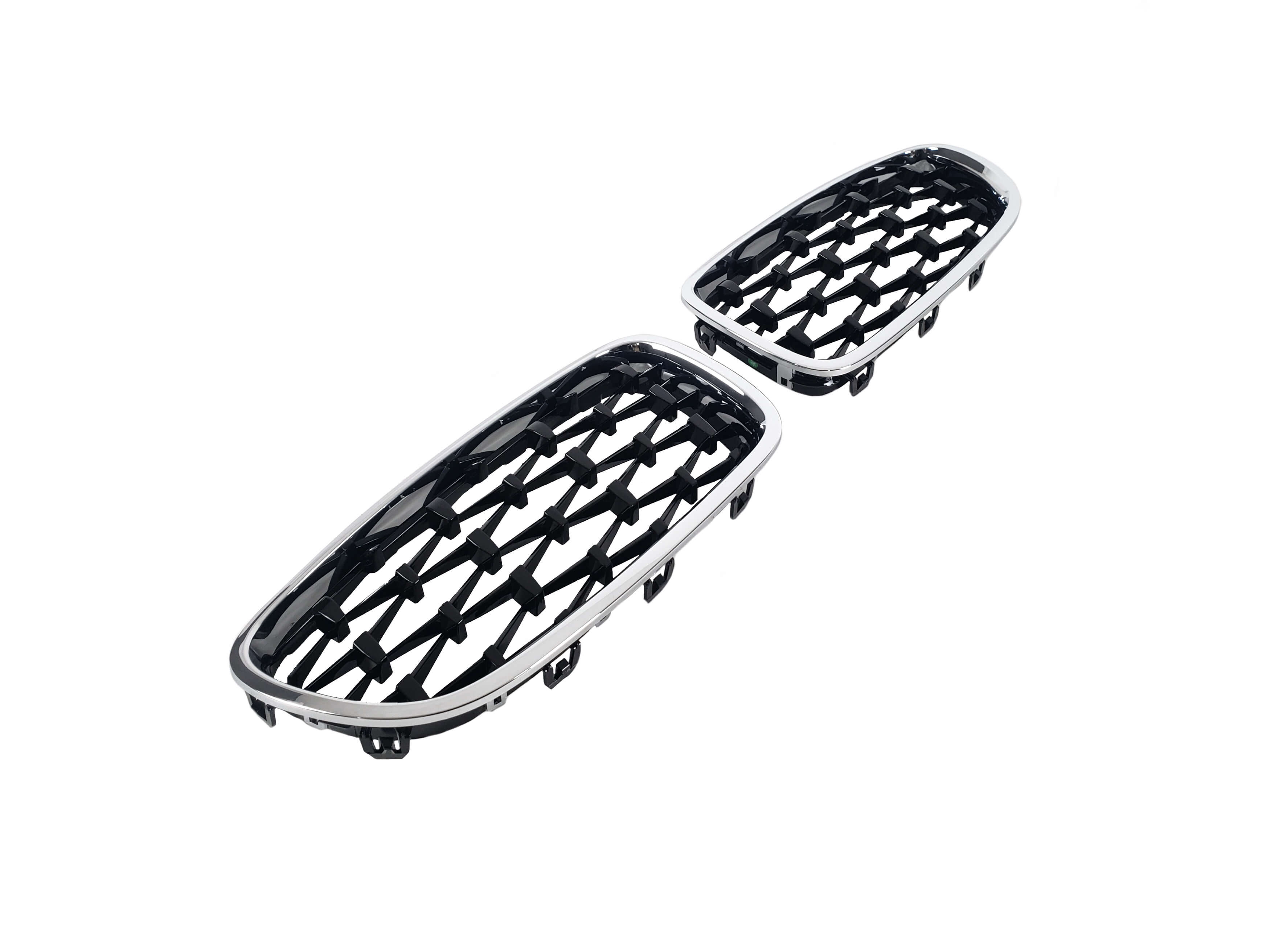 Ніздрі Diamond Black (хром рамка) на BMW 5 Series F10 / F11 2010-2017 року 2