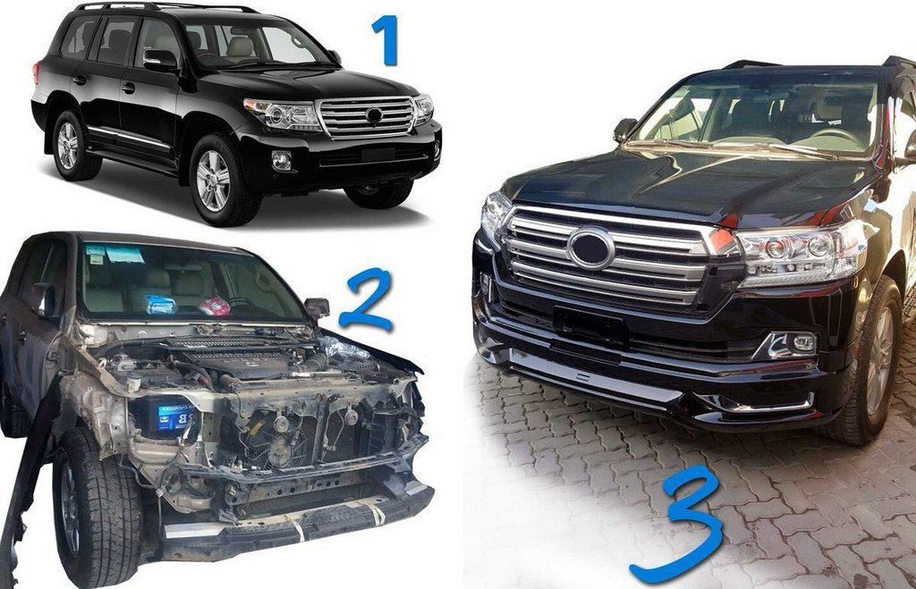 Комплект рестайлінгу з LC200 2008-2015 на LC 2016- Comfort 3
