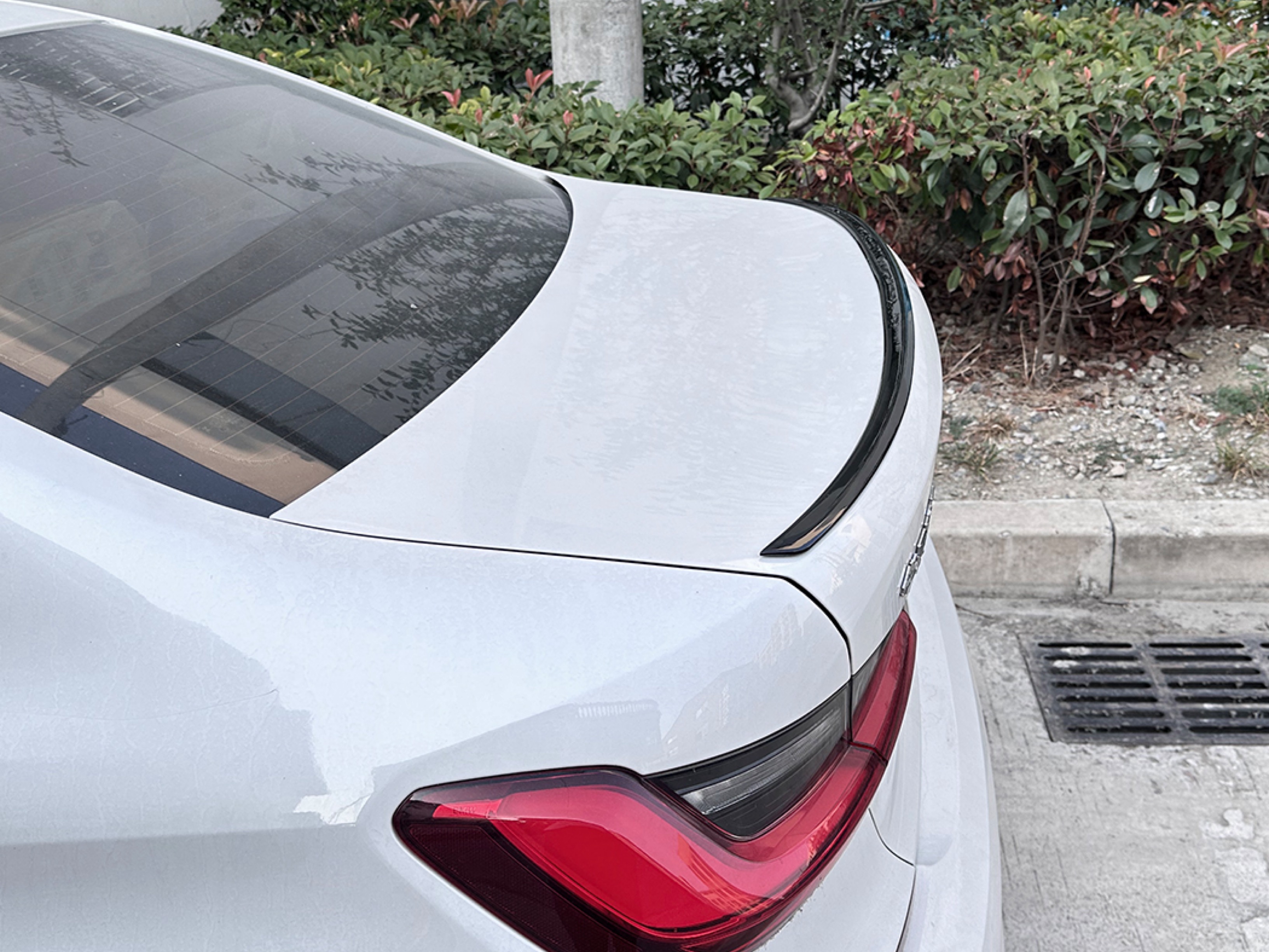 Спойлер лип BMW 3 series G20 2018 - ABS пластик, чорний глянець 2