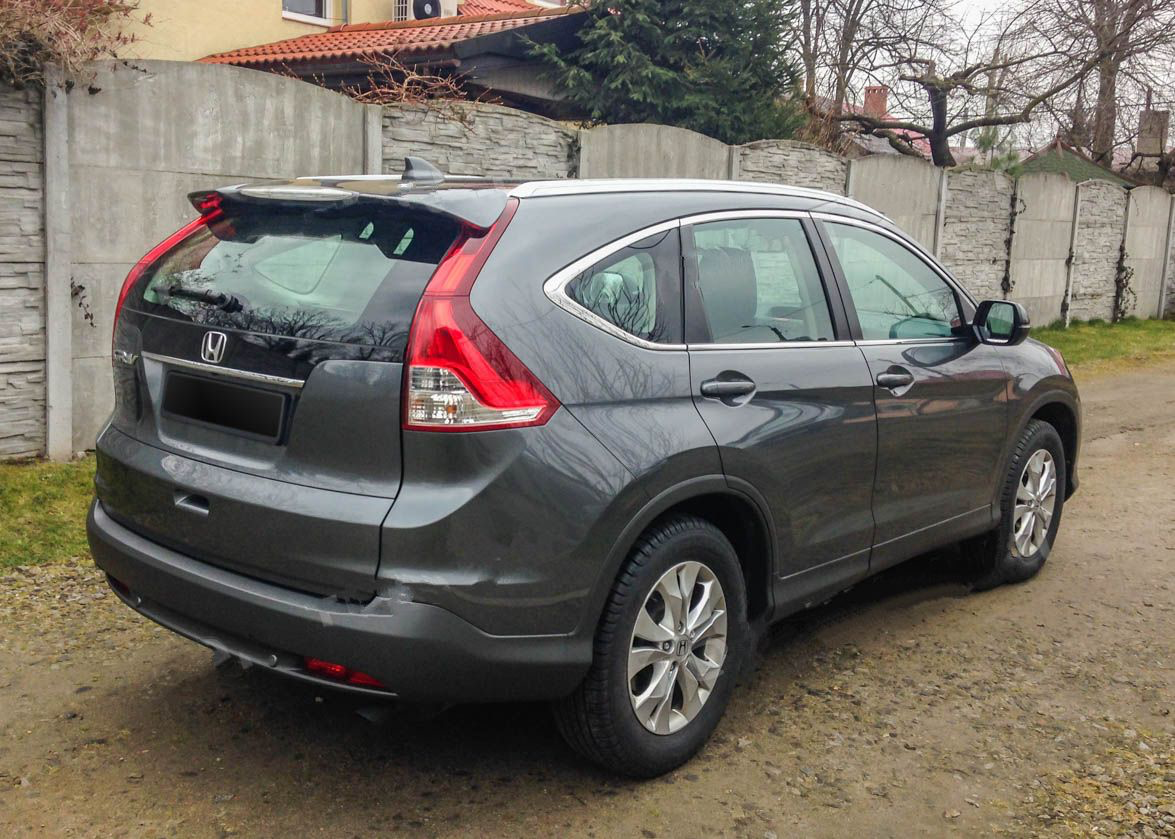Спойлер козирок задніх дверей Honda CR-V 2013-ABS пластик під фарбування 4