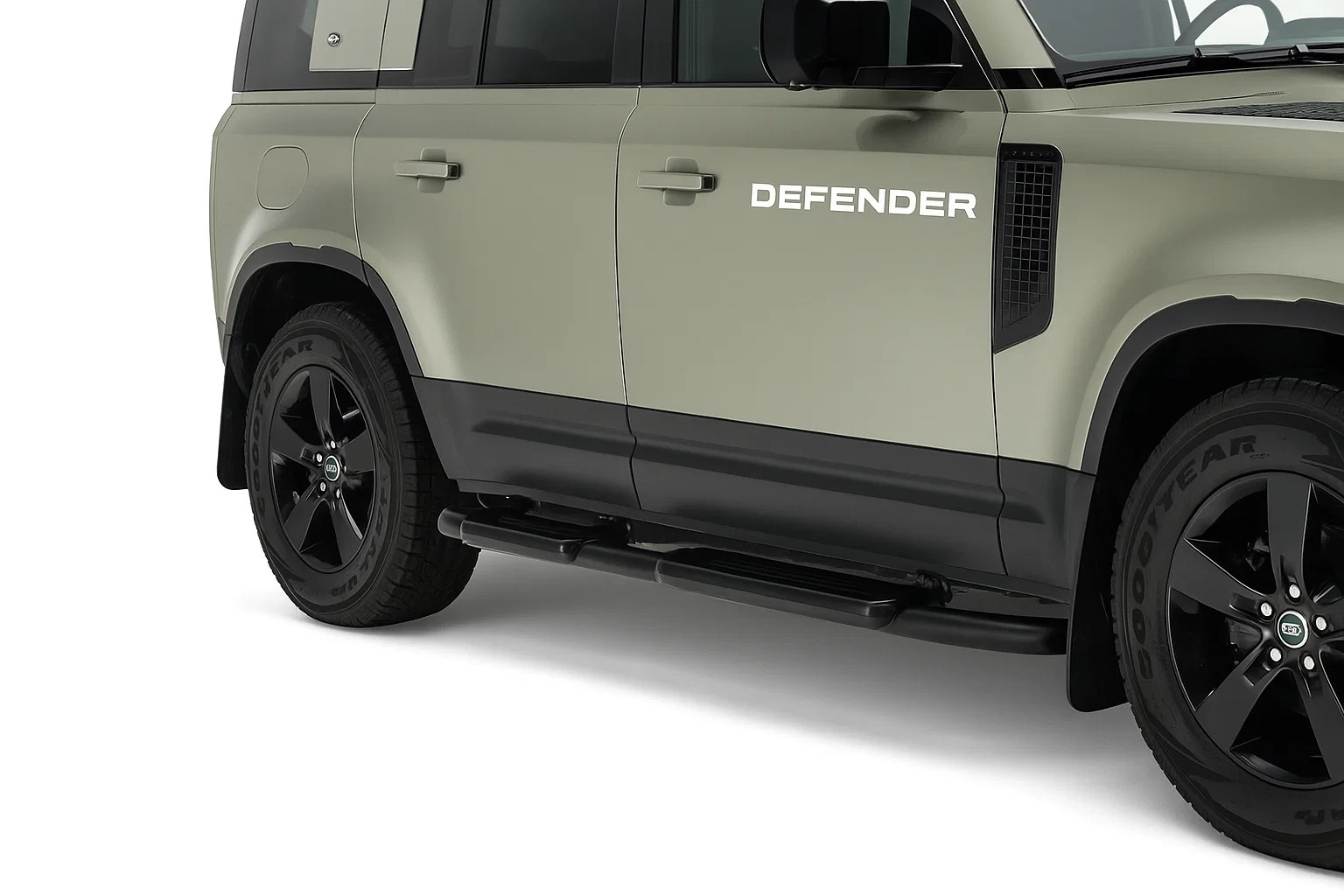 Бокові пороги OEM Black (для 110/130, 2 шт)