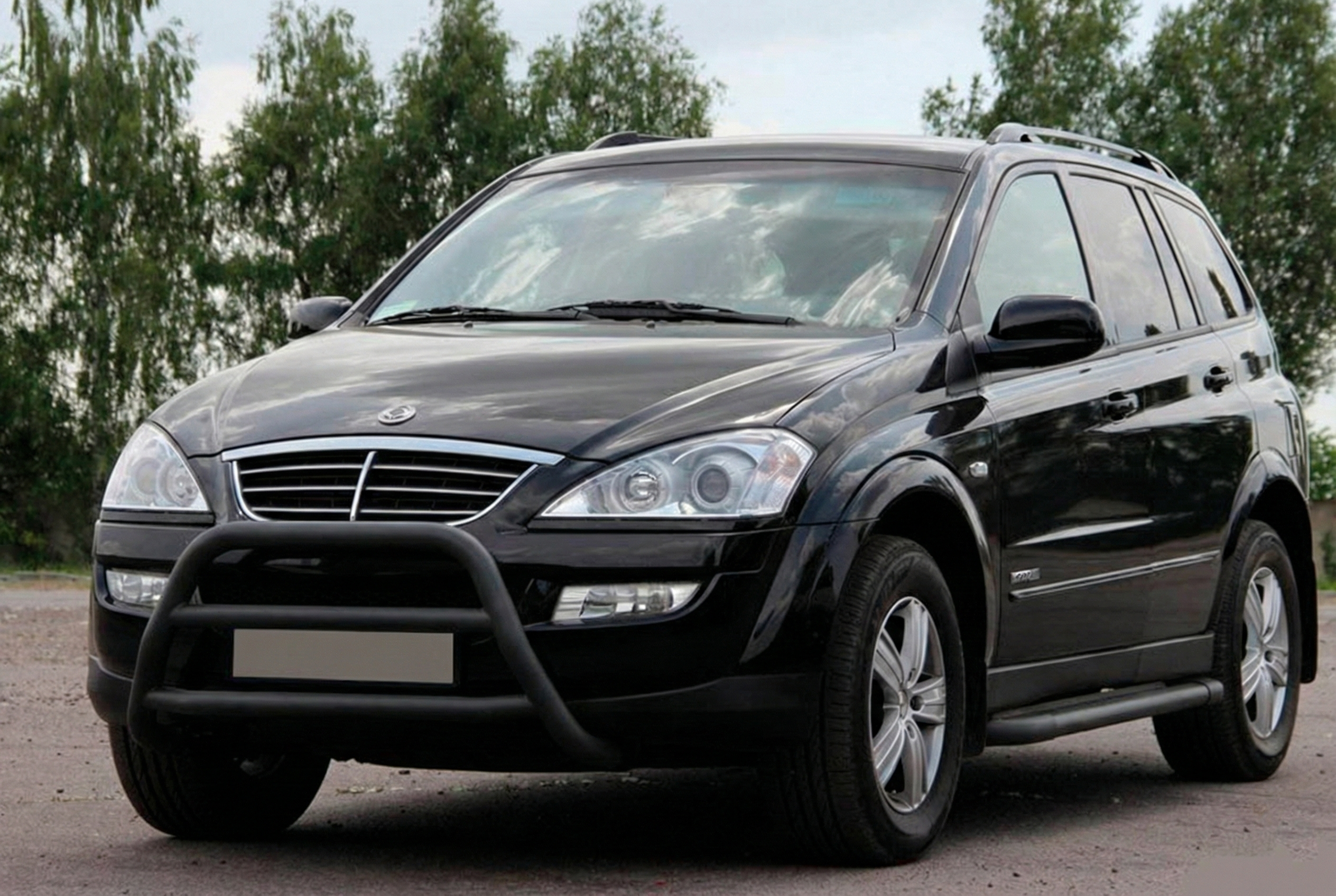 Кенгурятник WT022 Black (нерж)