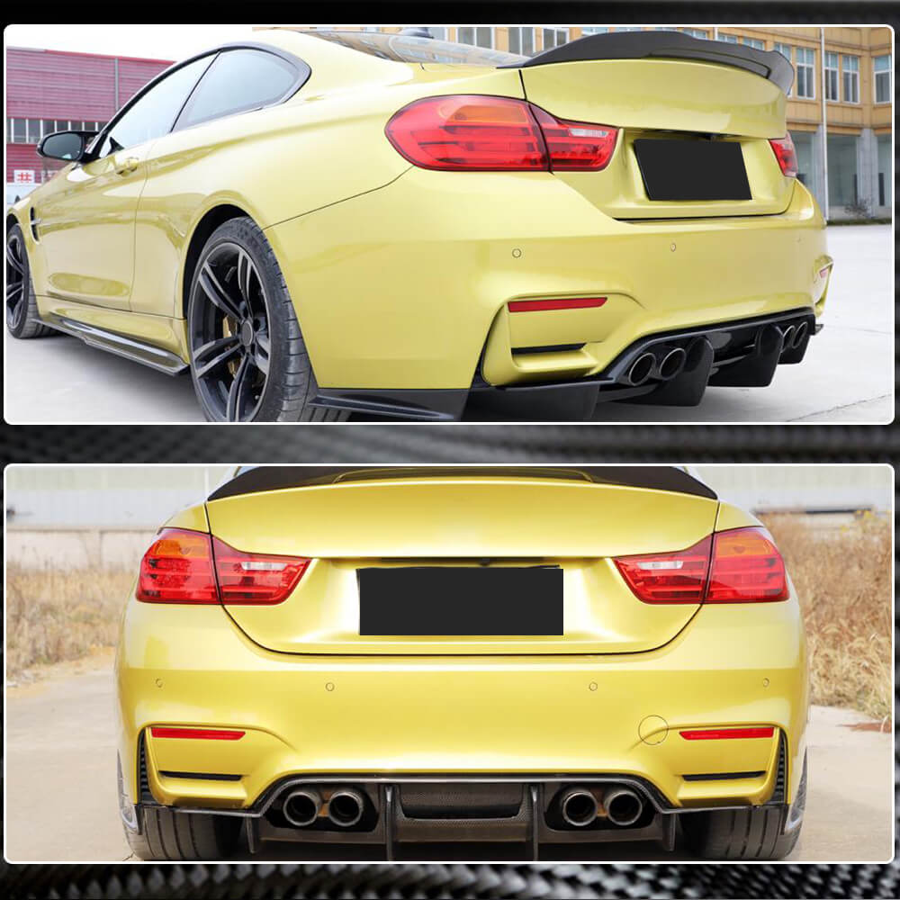 Дифузор заднього бампера V1 (для F80, Карбон) 3