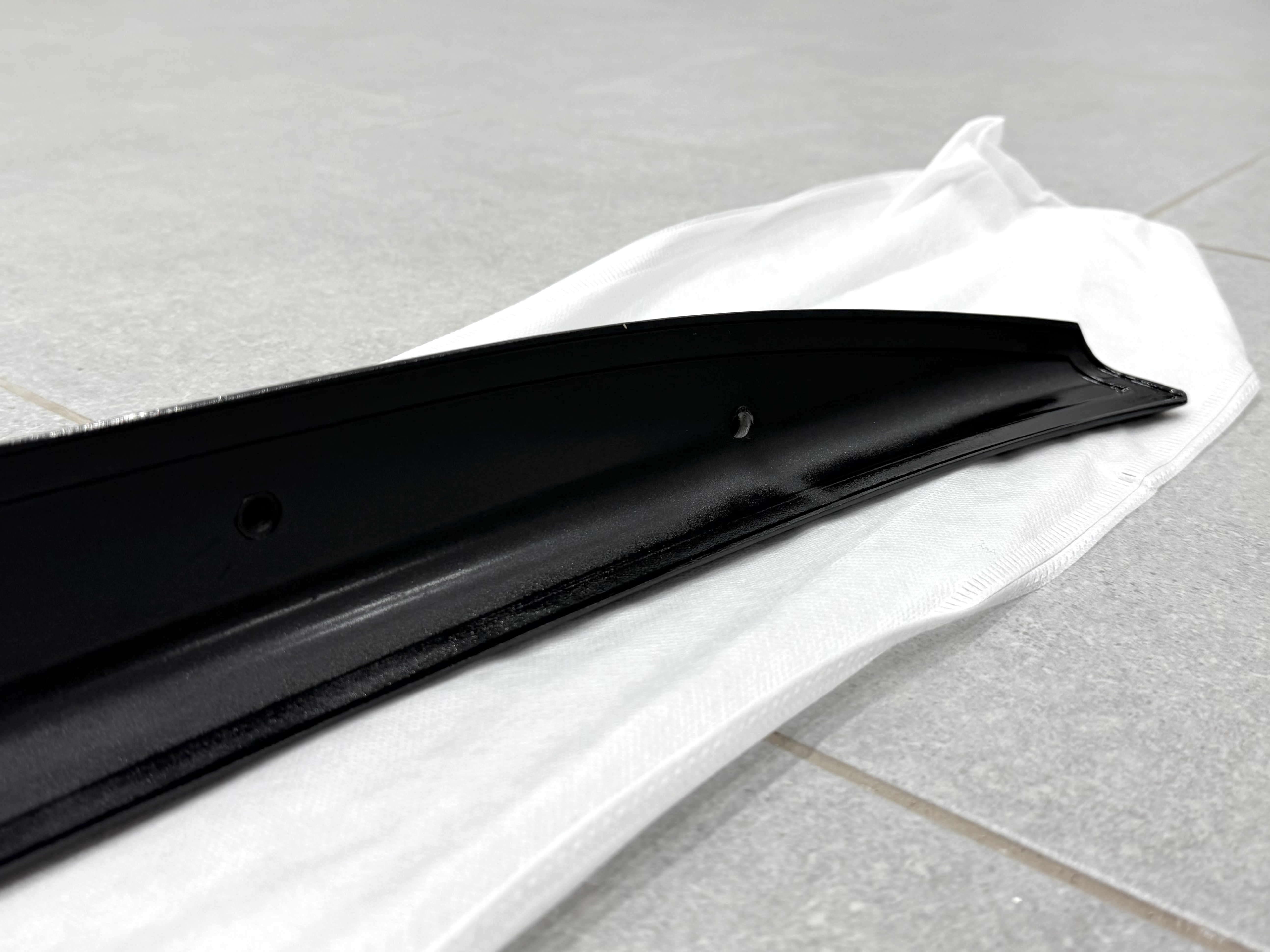 Спойлер ліп багажника Toyota Camry 50 USA 2012-2014 ABS пластик, колір чорний глянець 3