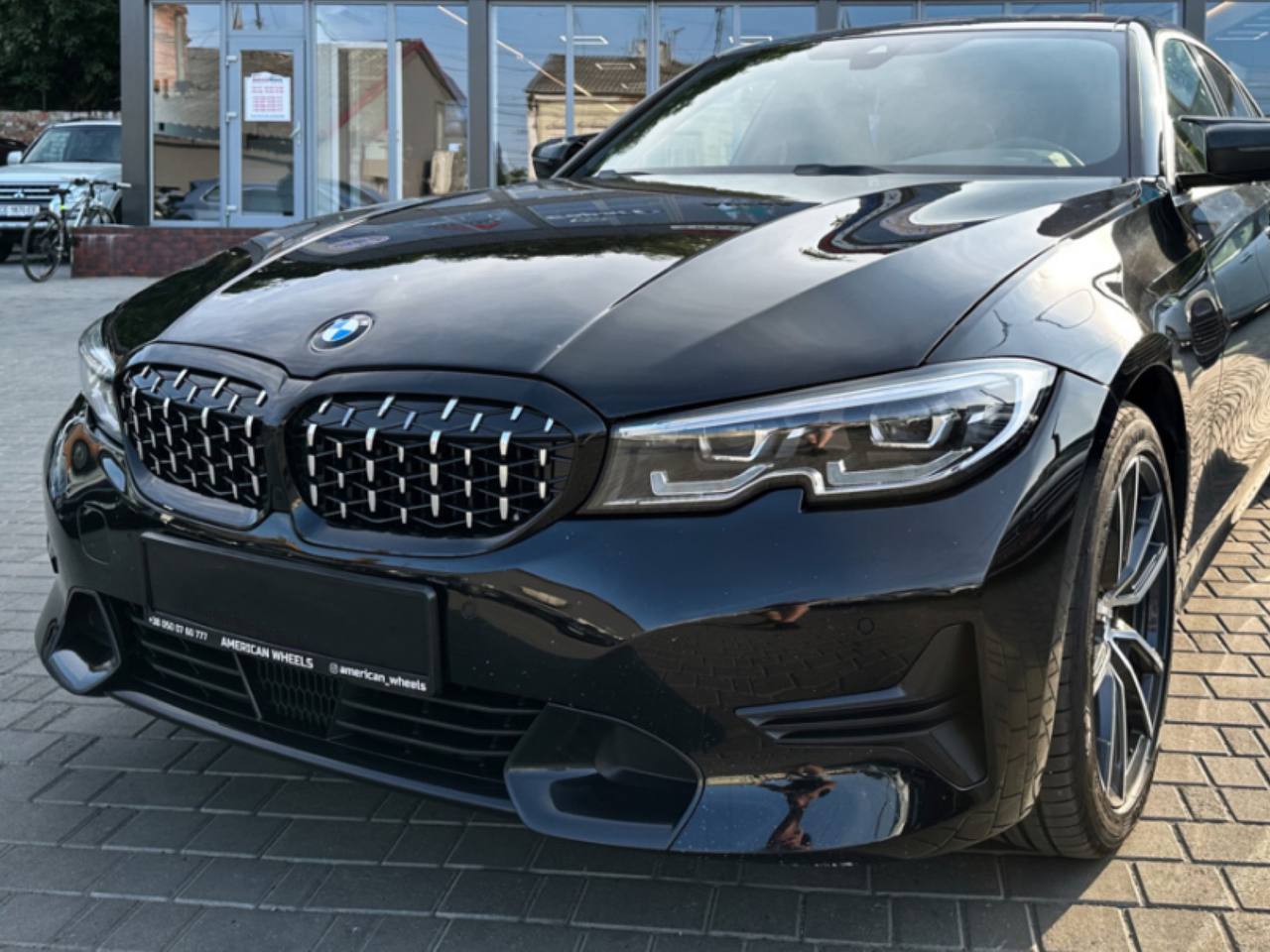 Решітка радіатора Diamond BMW 3 Series G20 G21 2019-2022 чорна з хромом 2