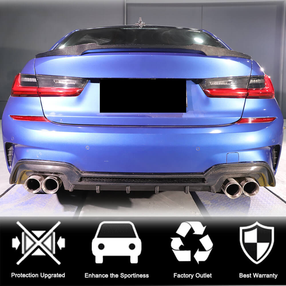 Спойлер M4-Style V1 (для G20/G80, Карбон) 2