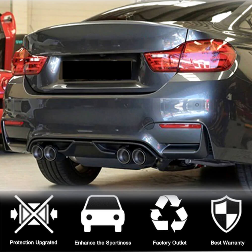 Дифузор заднього бампера V7 (для F80, Карбон) 2