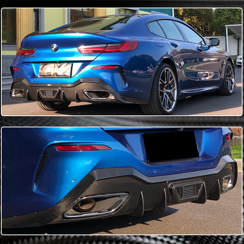 Дифузор заднього бампера V1 (для G16 M-Sport, Карбон) 5