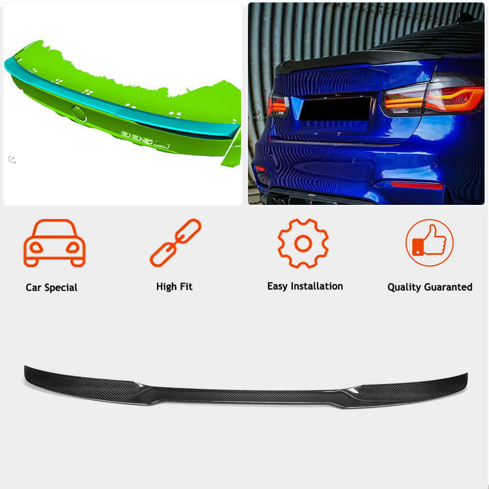 Спойлер M4-Style V3 (для F30/F80, Карбон) 3