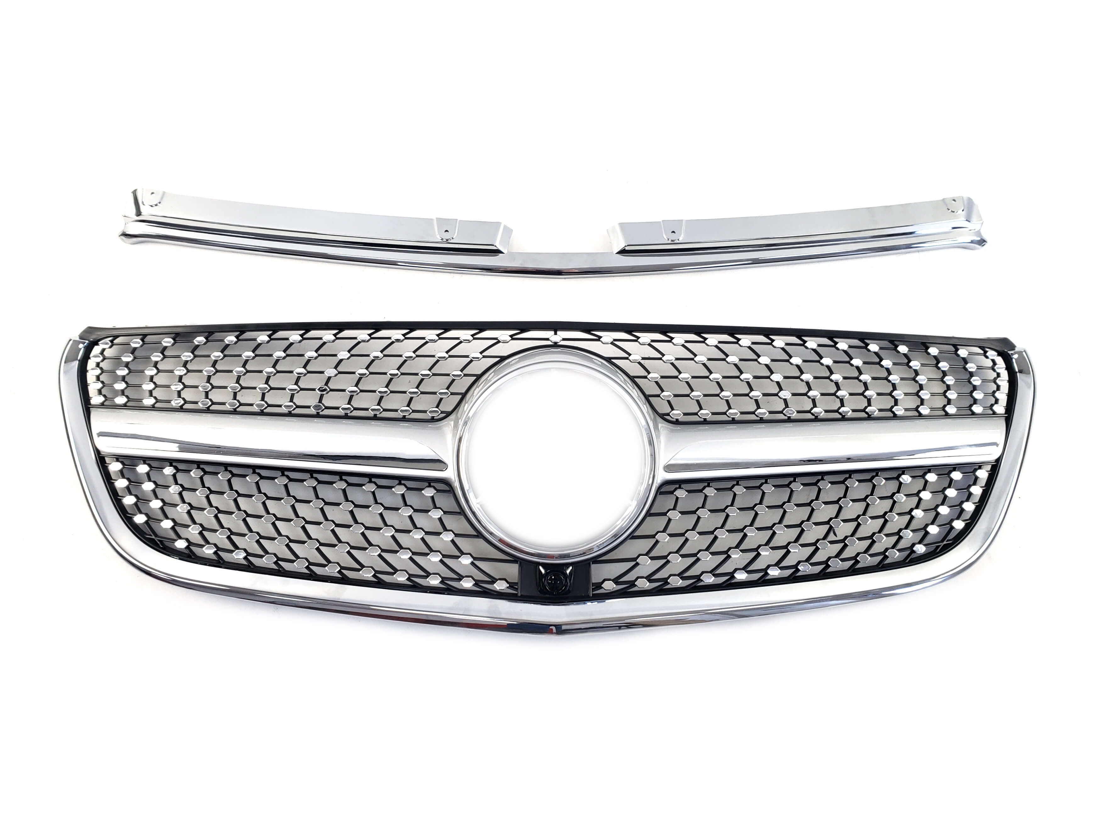 Решітка радіатора Silver Diamond на Mercedes-Benz VITO-Class W447 2014-2019 року