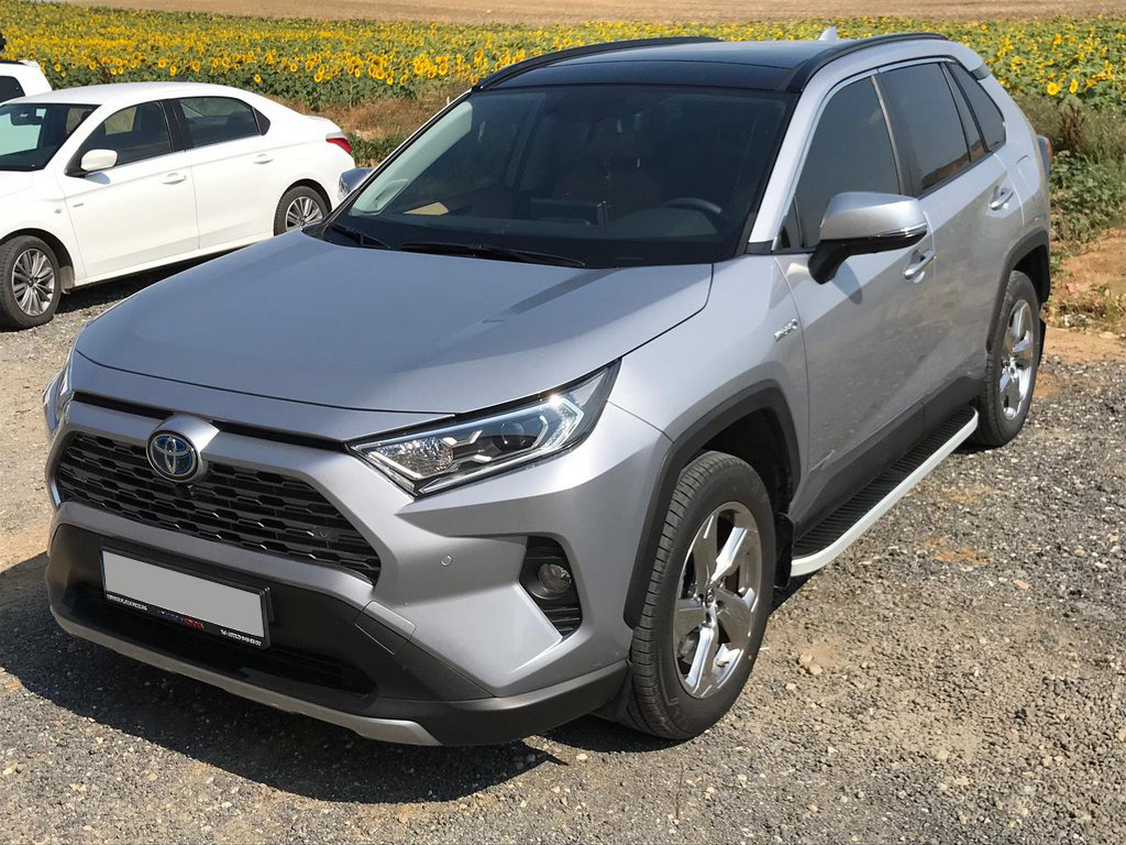 Бокові пороги Tayga Grey (2 шт., алюміній)