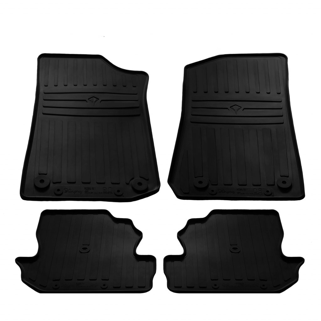 Гумові килимки (4 шт, Stingray Premium) Для 3 дверного