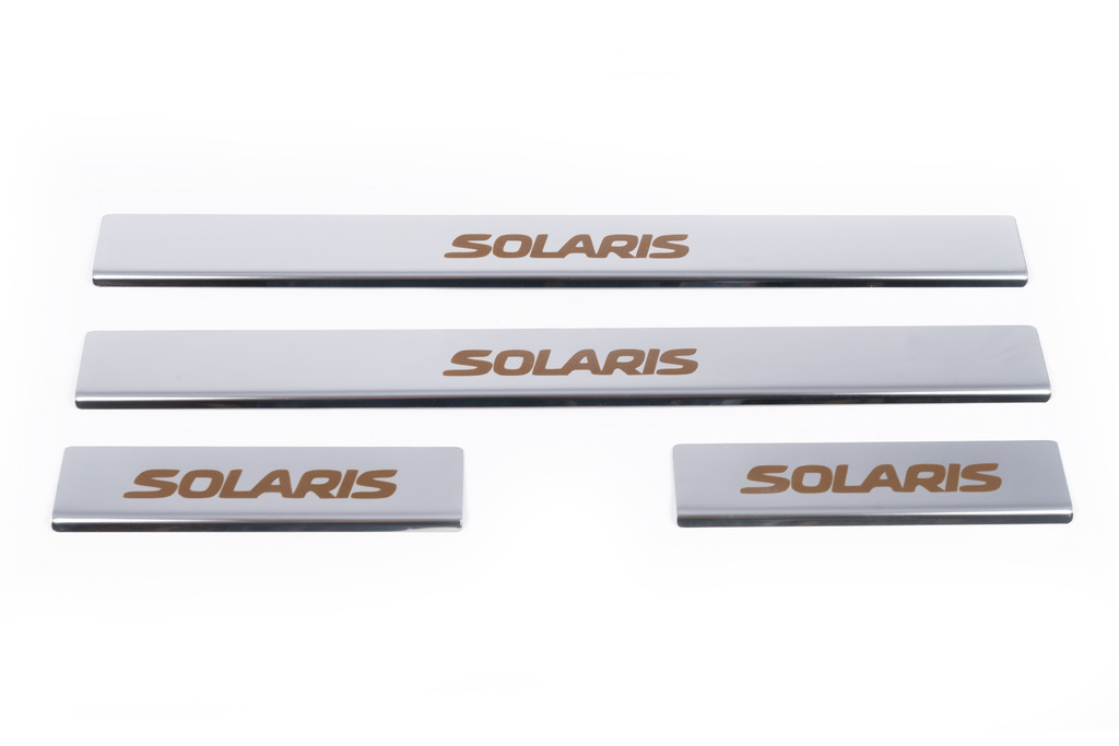 Накладки на пороги Carmos Solaris V1 (4 шт, нерж) 2