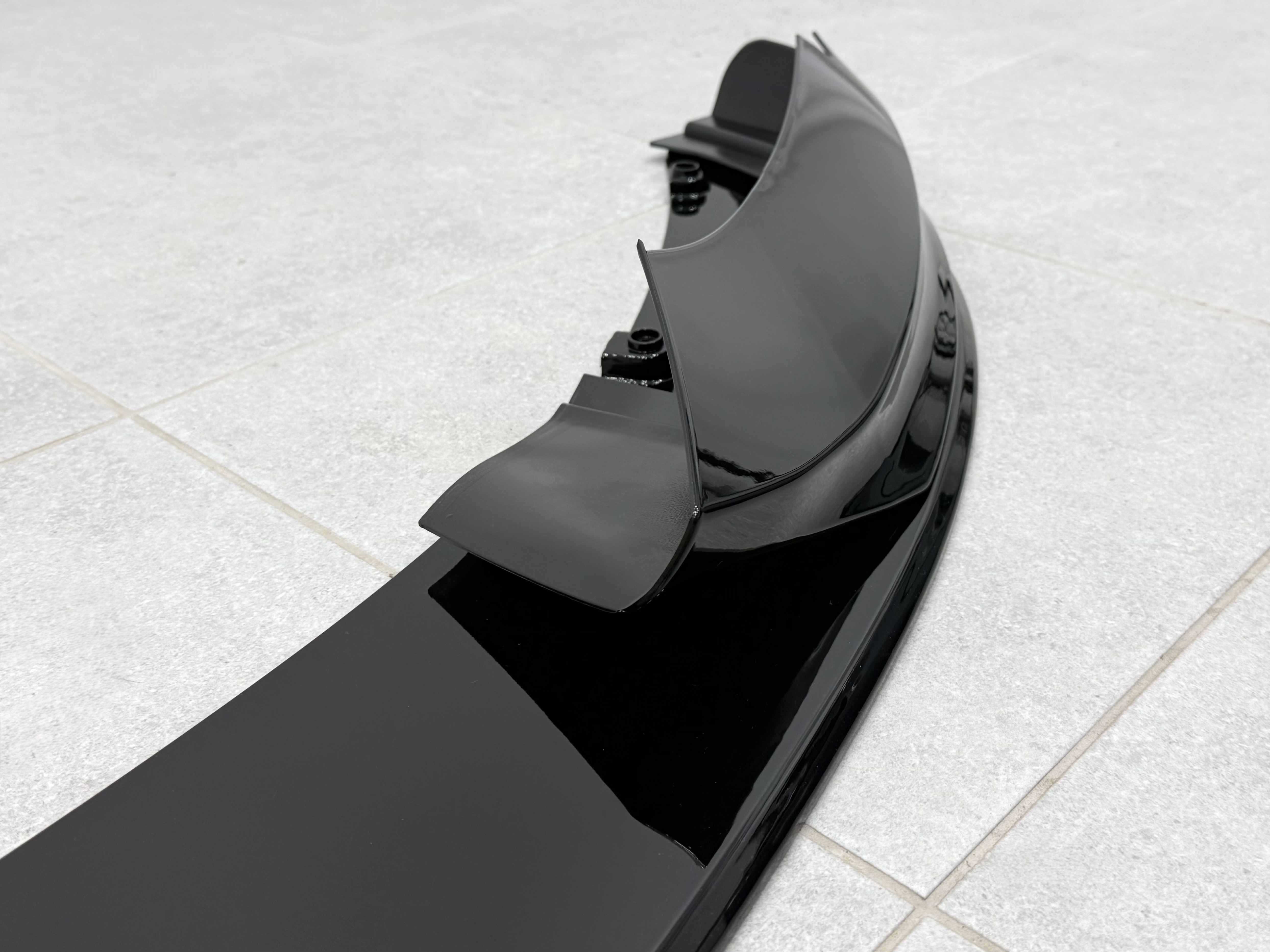 Спідниця переднього бампера M Paket для BMW 4 series F32 F33 F36 2013-2020 ABS пластик, чорний глянець 5