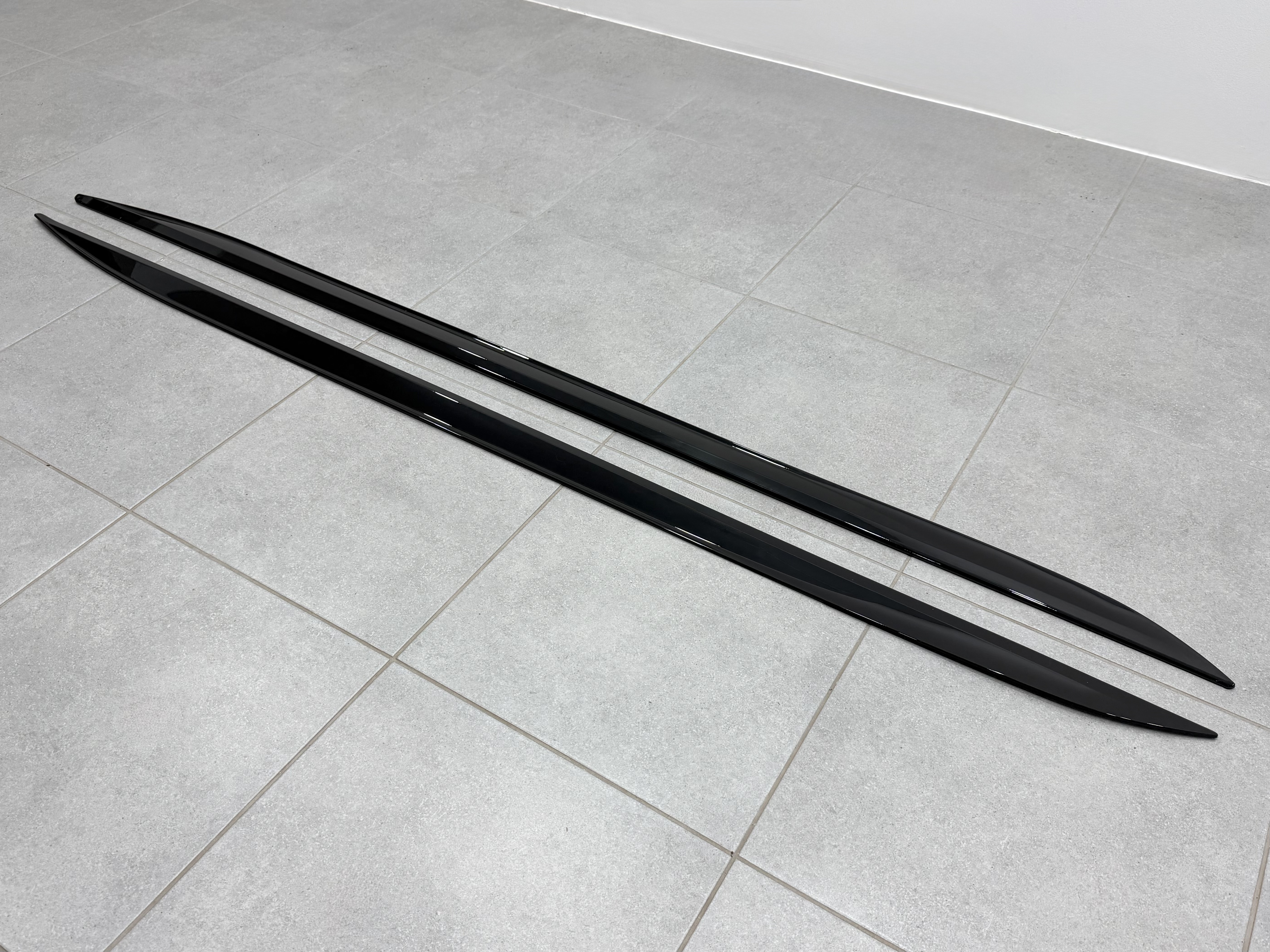 Леза під пороги M-Performance BMW 4 series G22 2020- 2шт. чорний глянець 4