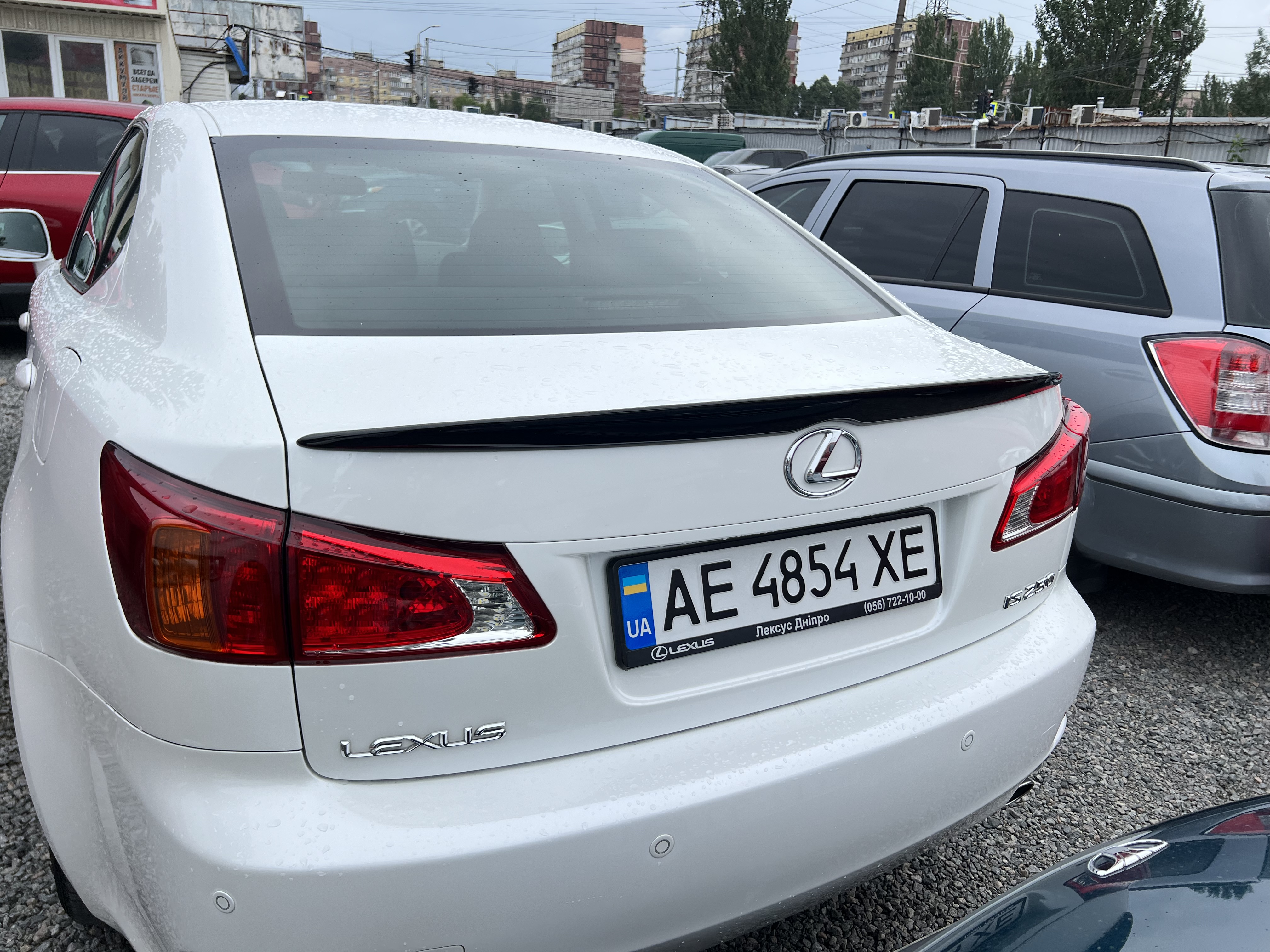 Спойлер лип багажника Lexus IS 2005-2012 ABS пластик, колір чорний глянець 2