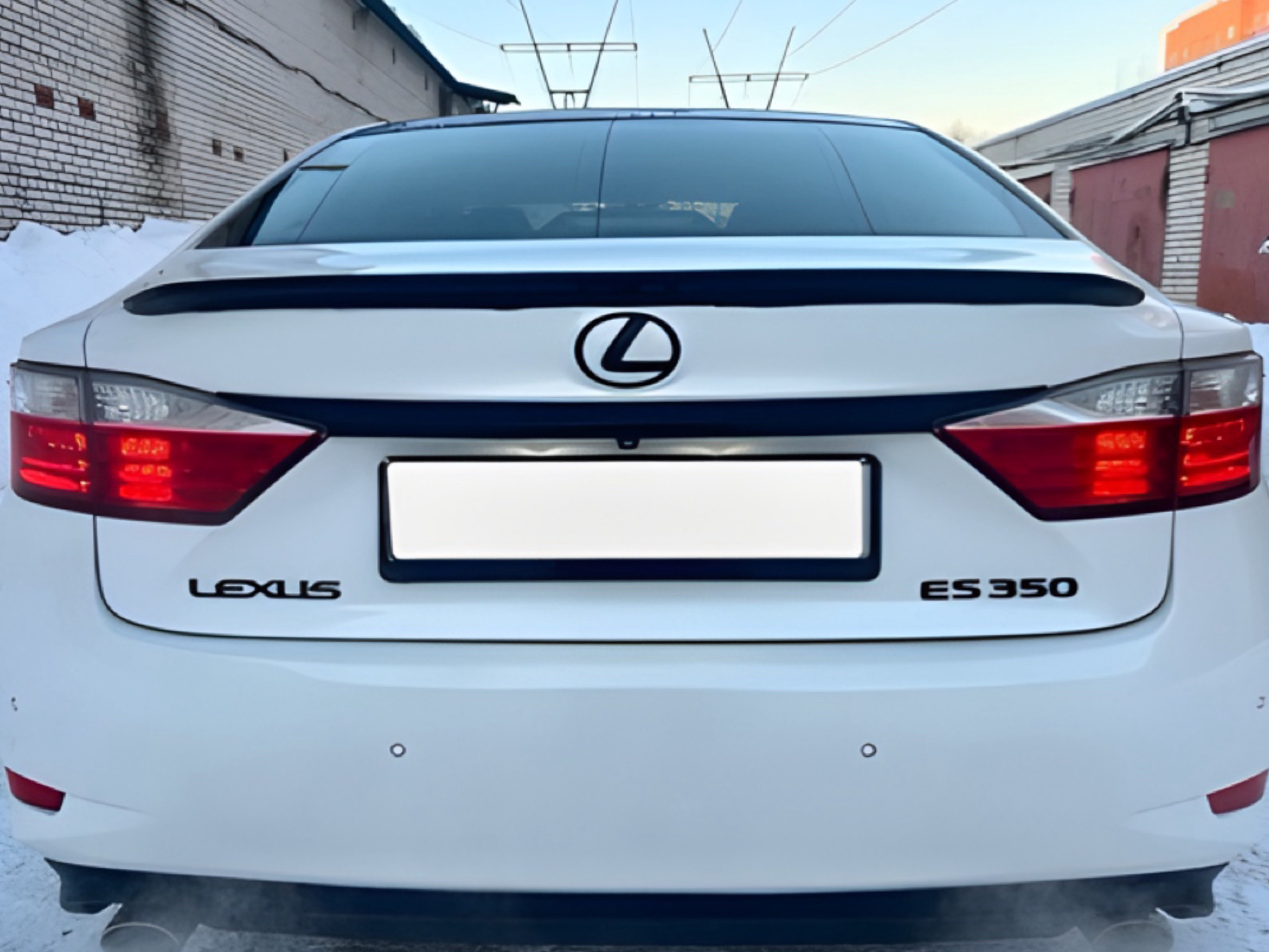 Спойлер лип Lexus ES 2012-2017 ABS пластик, колір чорний 6