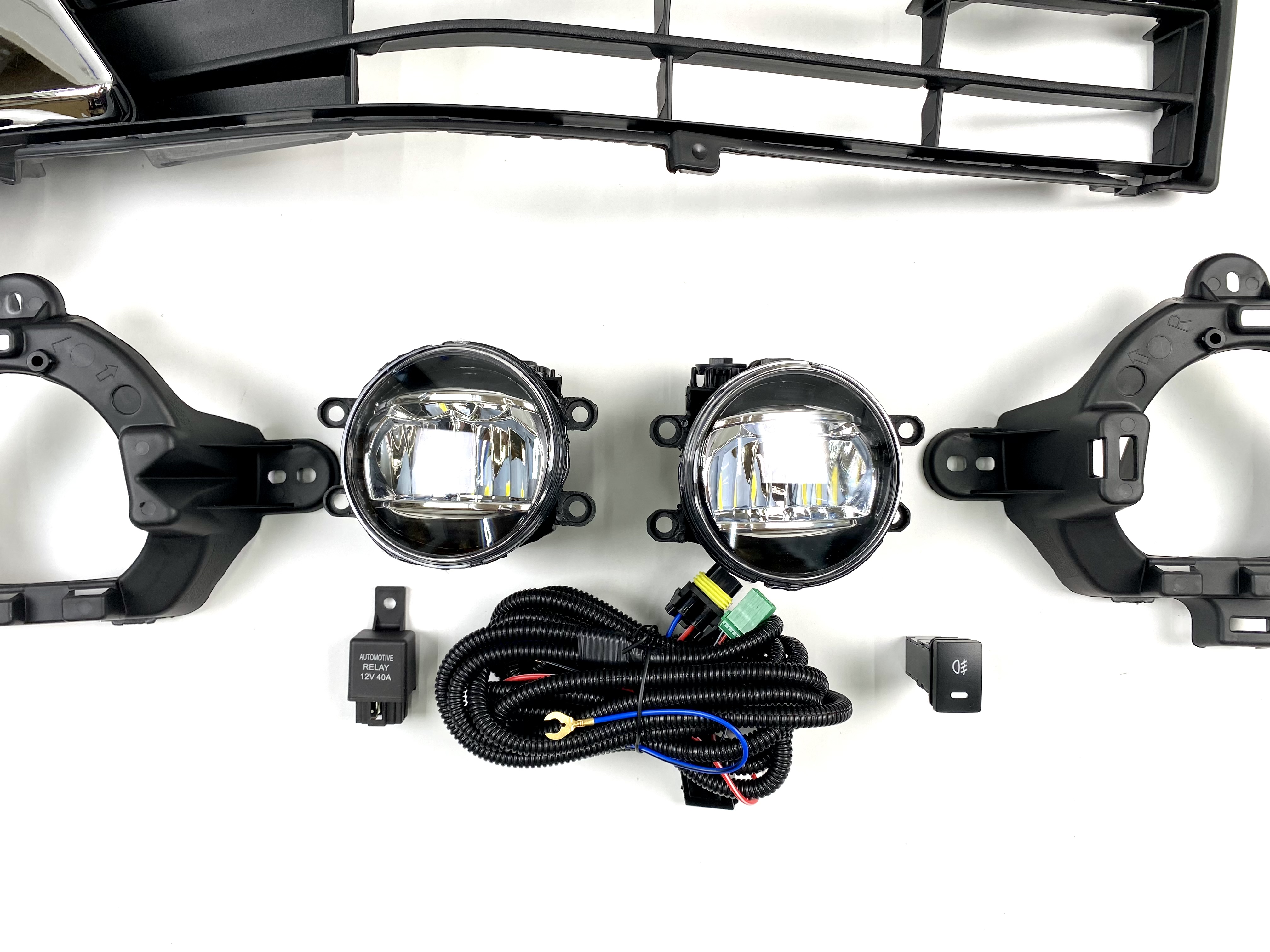 LED протитуманні фари з накладками Toyota Land Cruiser 200 2016-2021 4