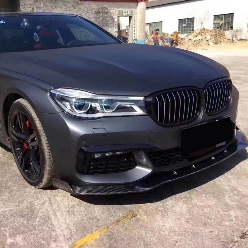 Накладка на передній бампер Lip V2 (для M-Sport 2016-2019, Карбон) 2