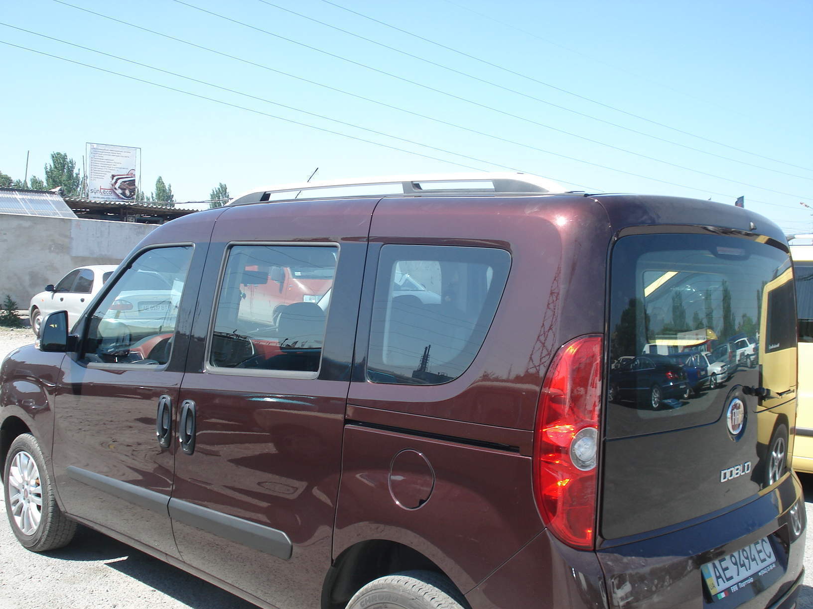 Рейлінги на дах модель CROWN Fiat Doblo II 2010- / Opel Combo 2011- КОРОТКА БАЗА, колір сірий мат 3