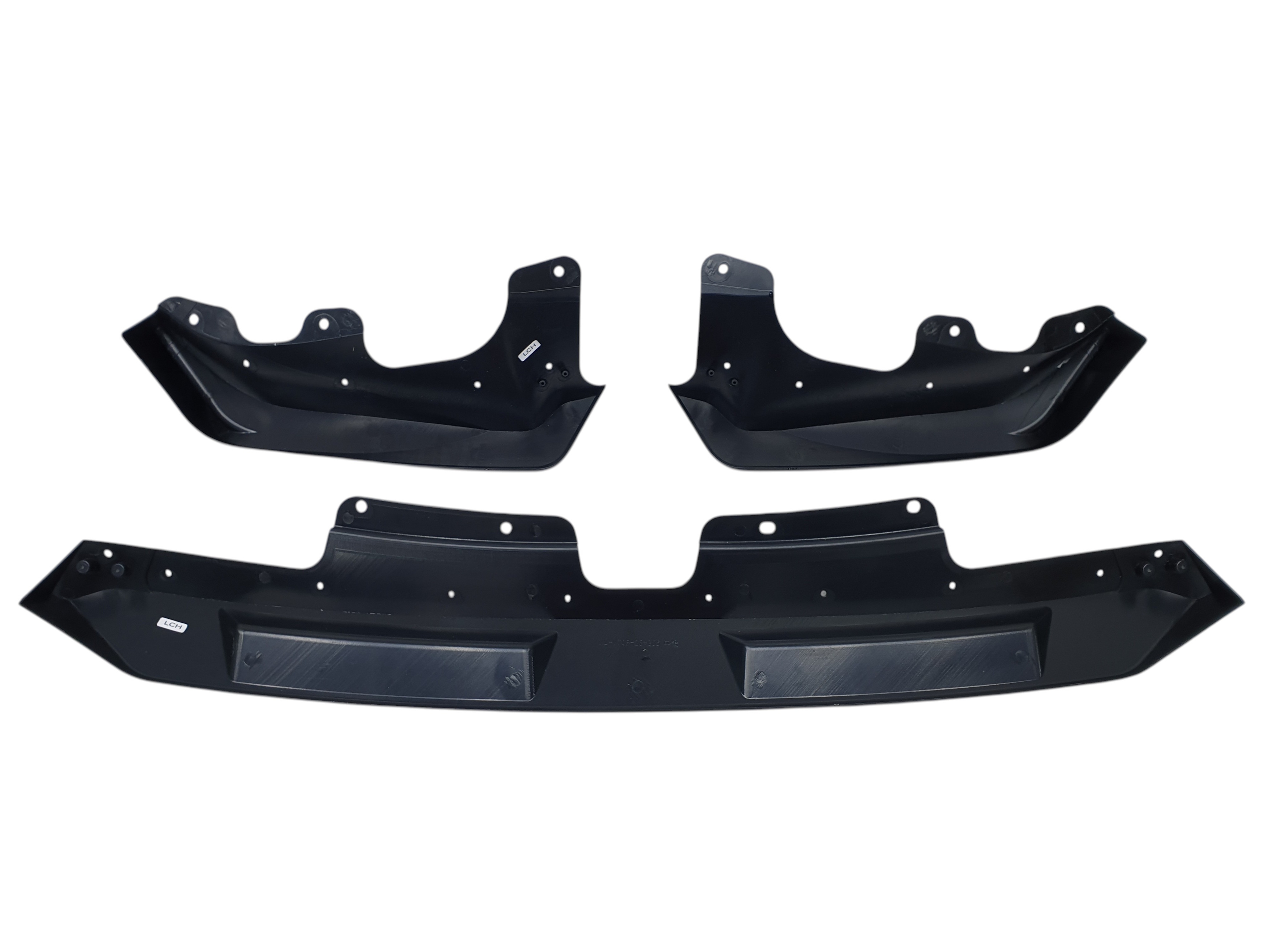 Губа (переднього бампера) Чорний глянець на BMW X5 G05 2023-2025 року 5