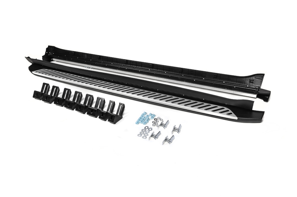 Бокові пороги OEM V1 (2 шт, алюміній + пластик) 3