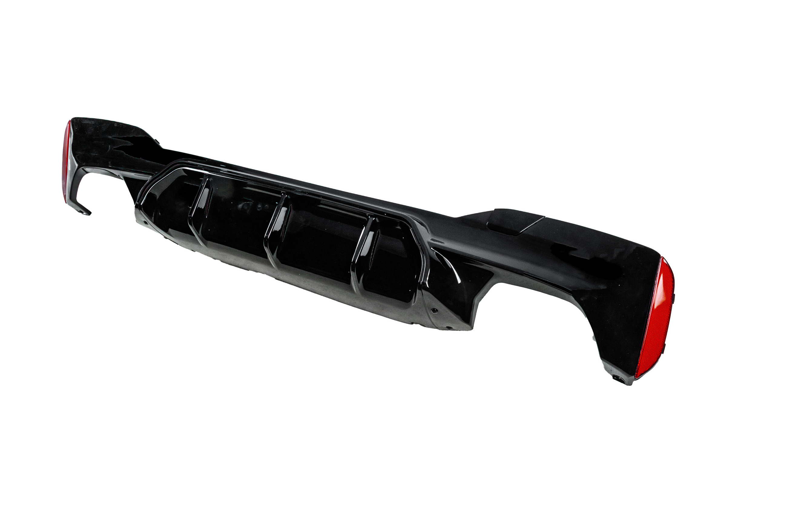 Задній дифузор (для M-Sport/M5 F90, чорний глянець) 4