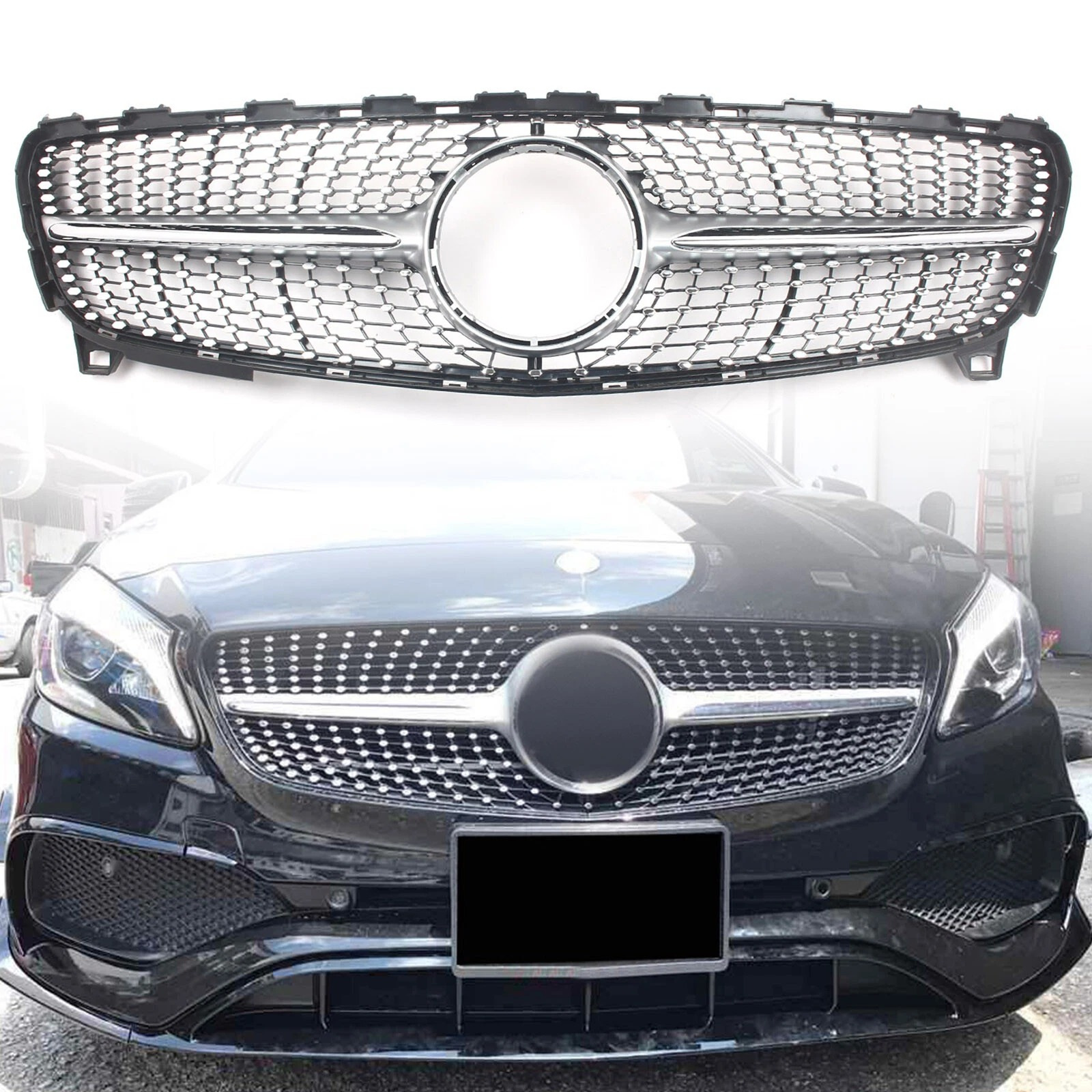 Передня решітка Diamond SIlver (2015-2018)