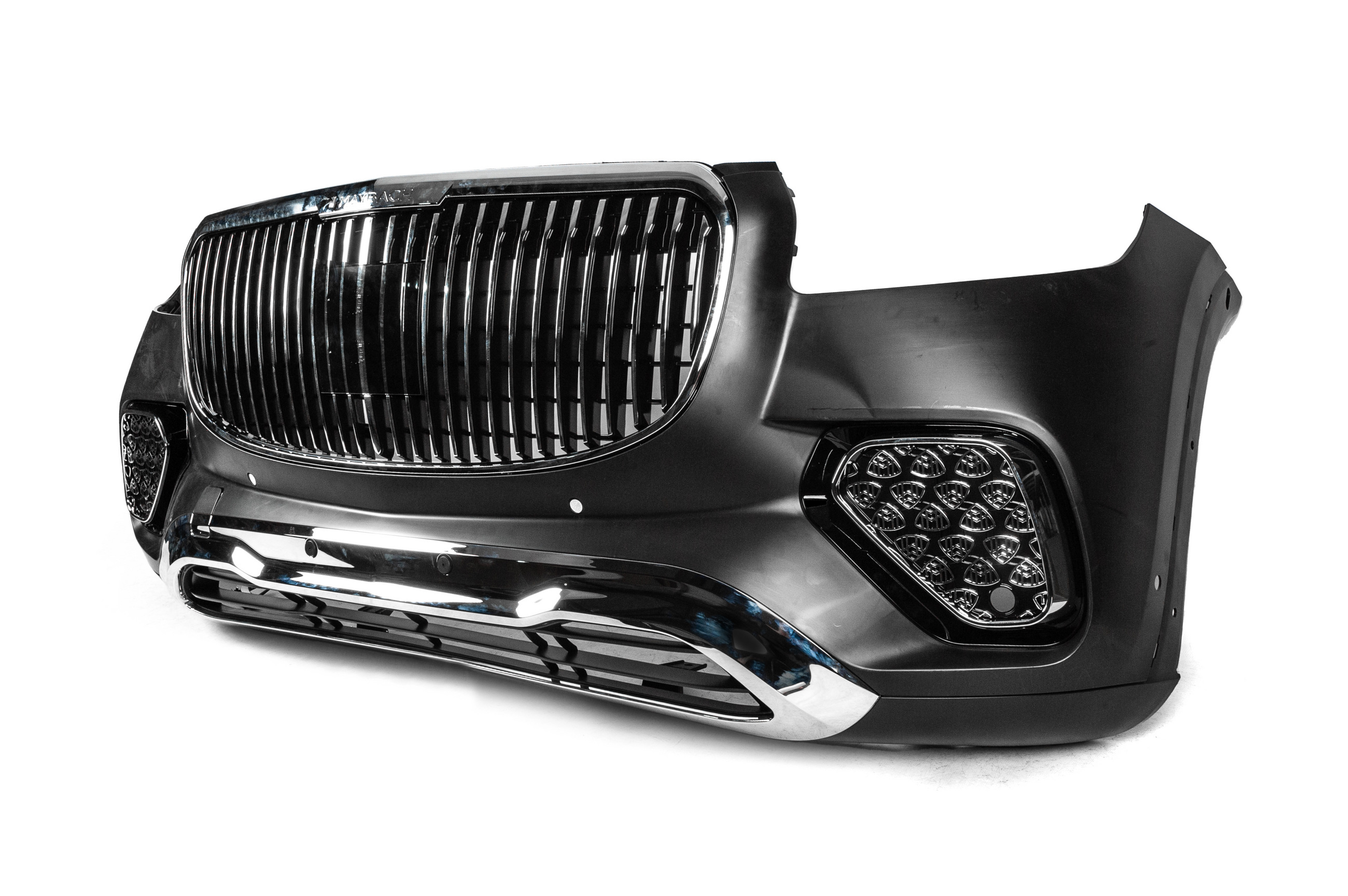 Передній бампер в зібраному вигляді Maybach GLS600 (2025-Design) 4