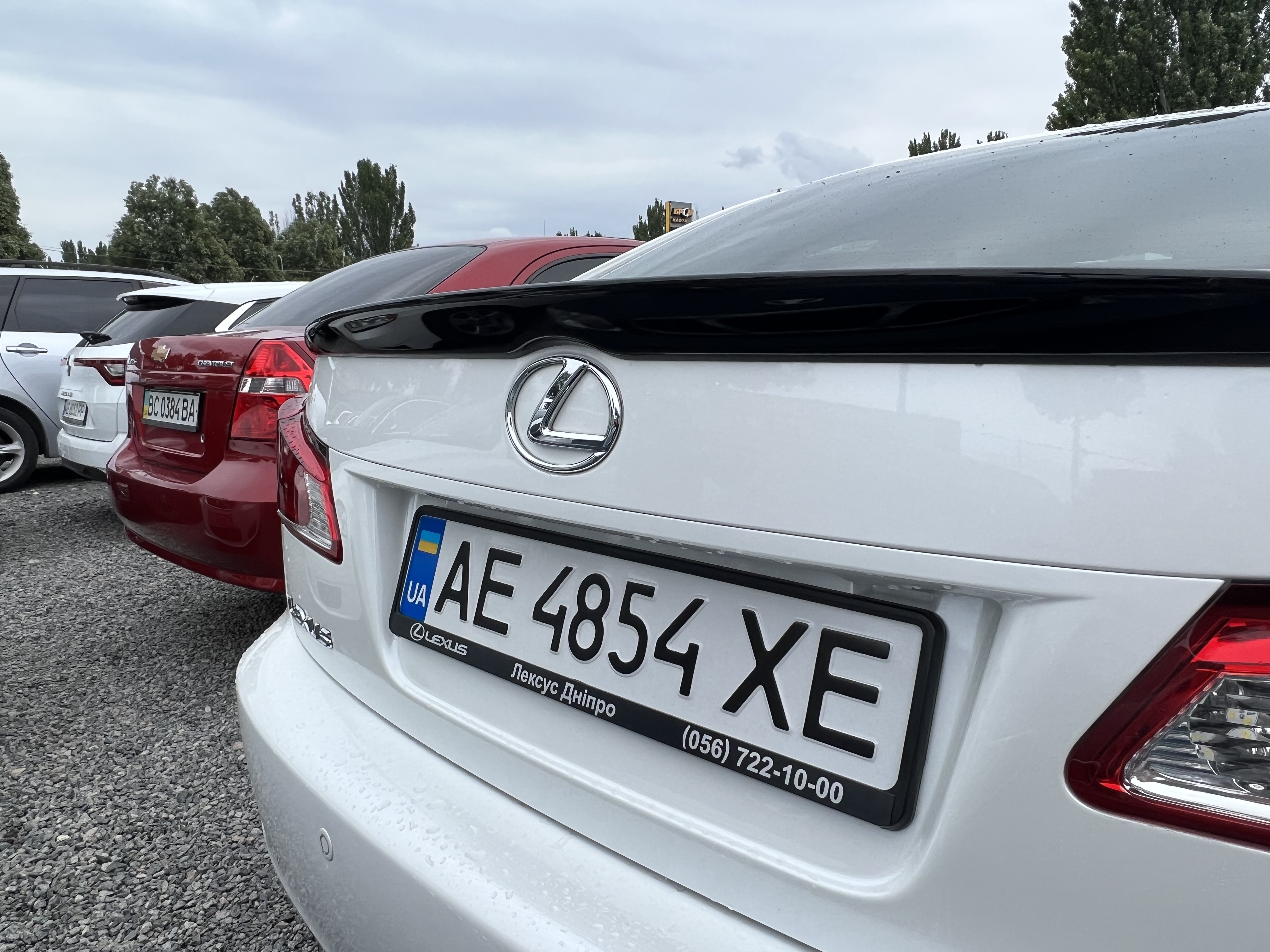 Спойлер лип багажника Lexus IS 2005-2012 ABS пластик, колір чорний глянець 6