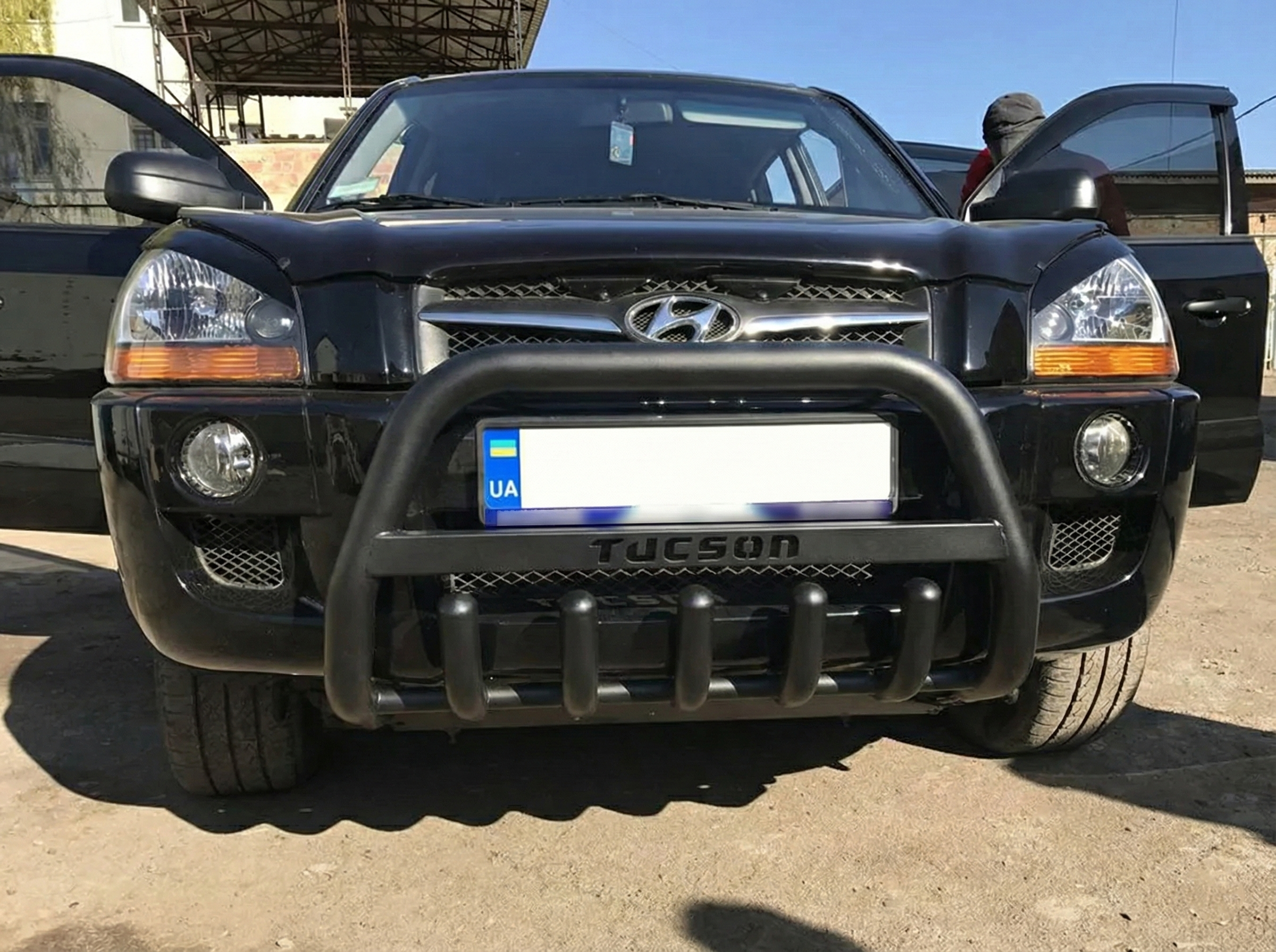 Кенгурятник WT004 Black (нерж.) 2