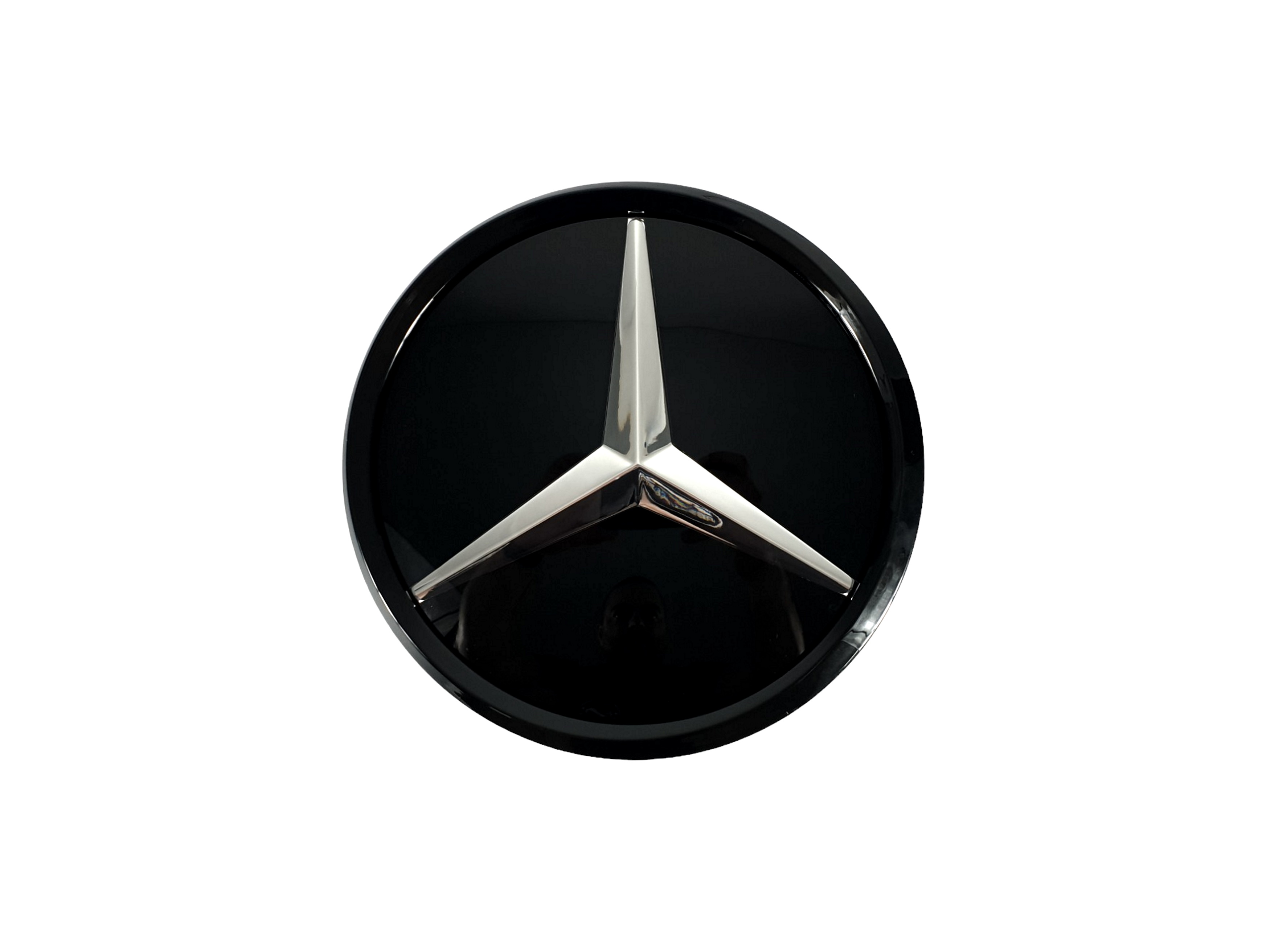 Логотипи Chrome Black скляний (муляж дистроніка) на Mercedes-Benz S-Class Coupe C217 2015-2017 року