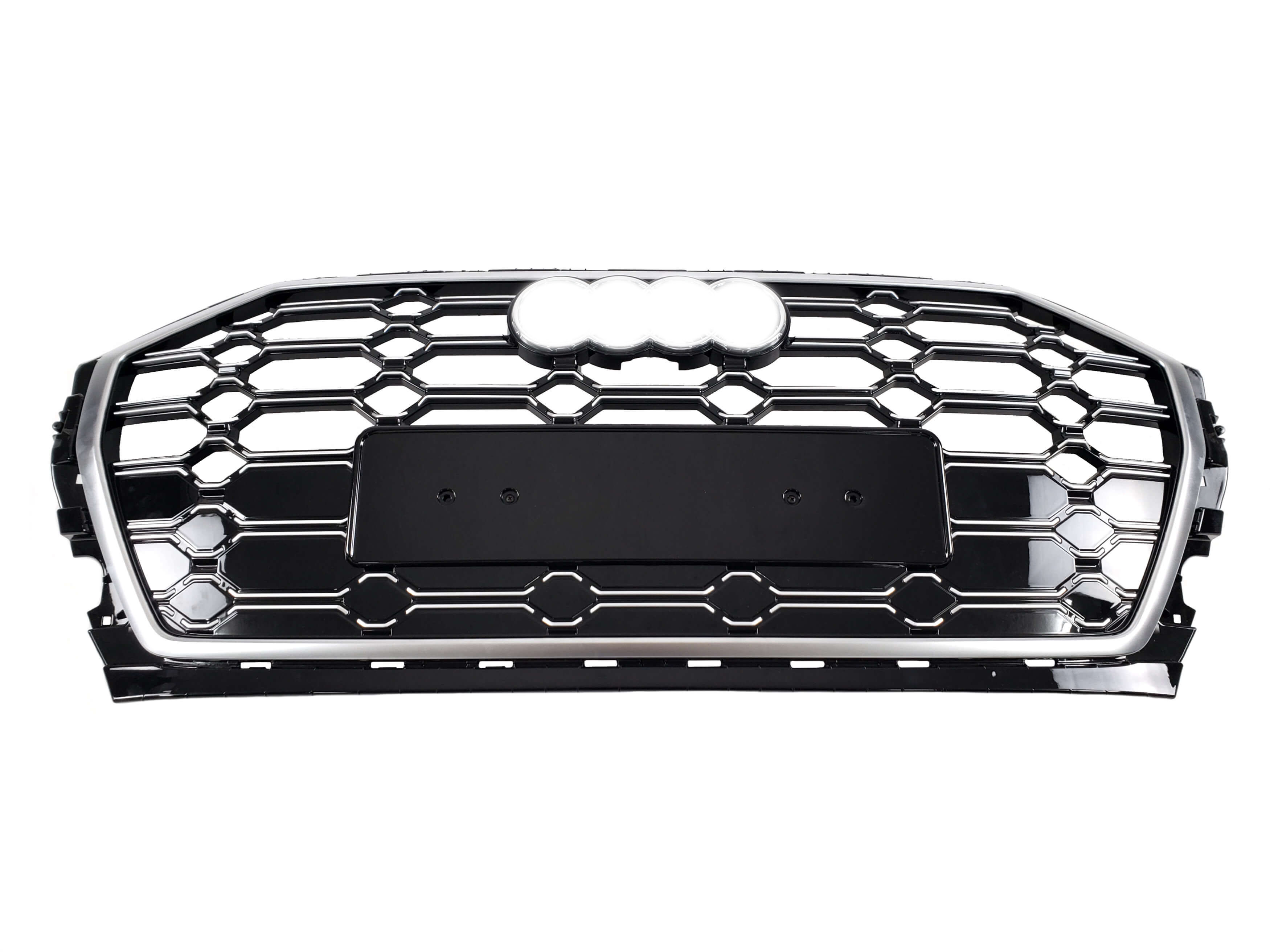 Решітка радіатора Silver black (в стилі SQ5) на Audi Q5 80A 2020-2024 року 2