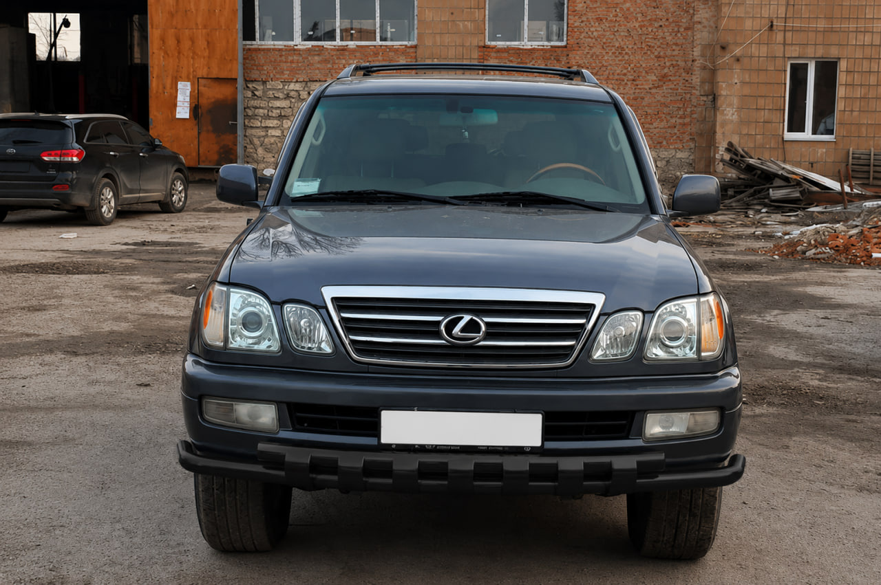 Передній захист ST015 Black (нерж.)