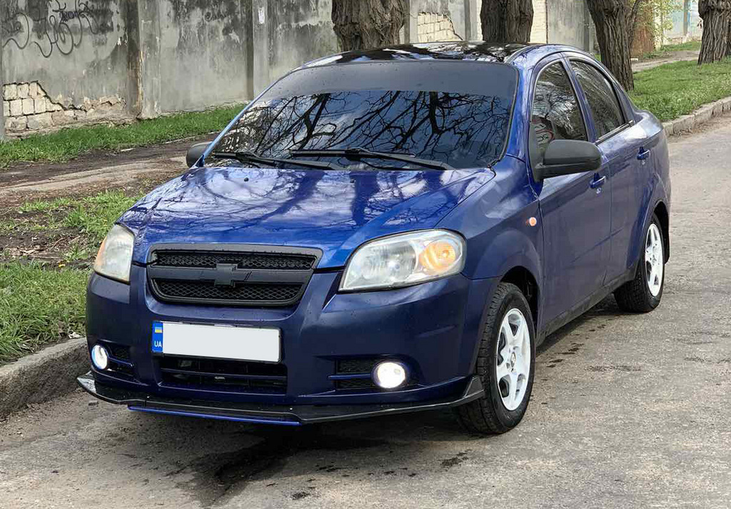 Універсальна передня лип накладка Niken Blue (ABS) 3