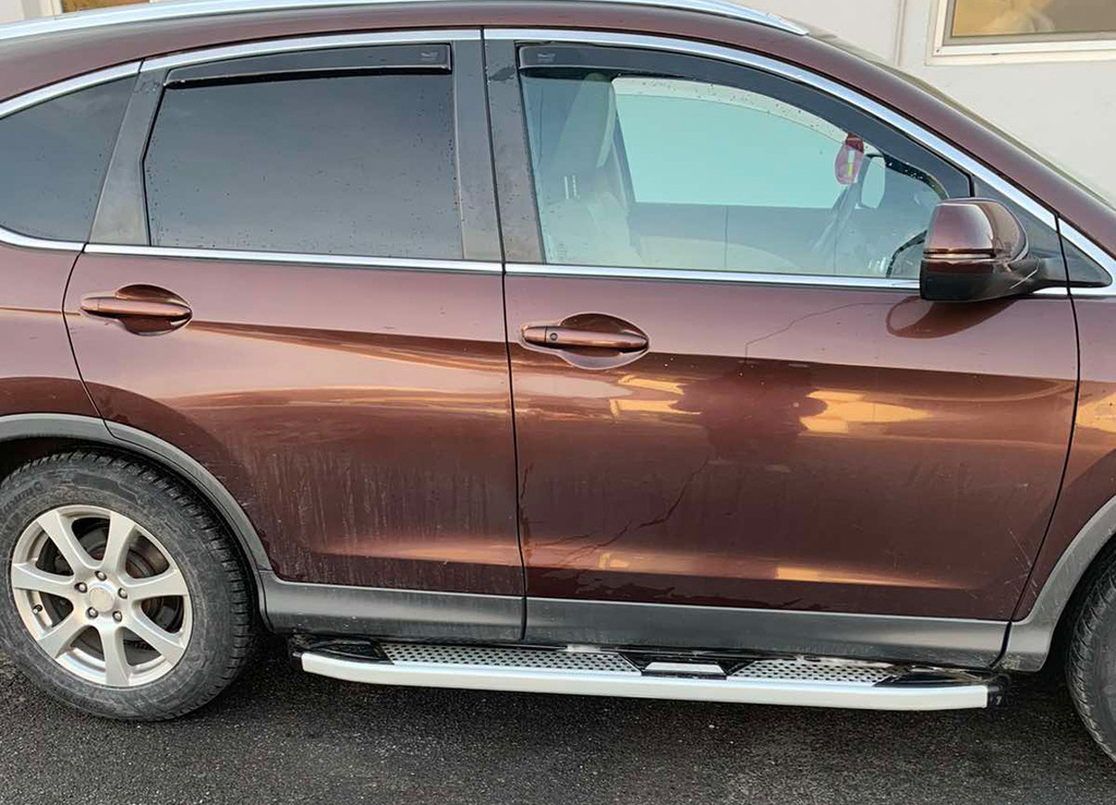 Бокові пороги Mevsim Grey (2 шт., Алюміній) 2