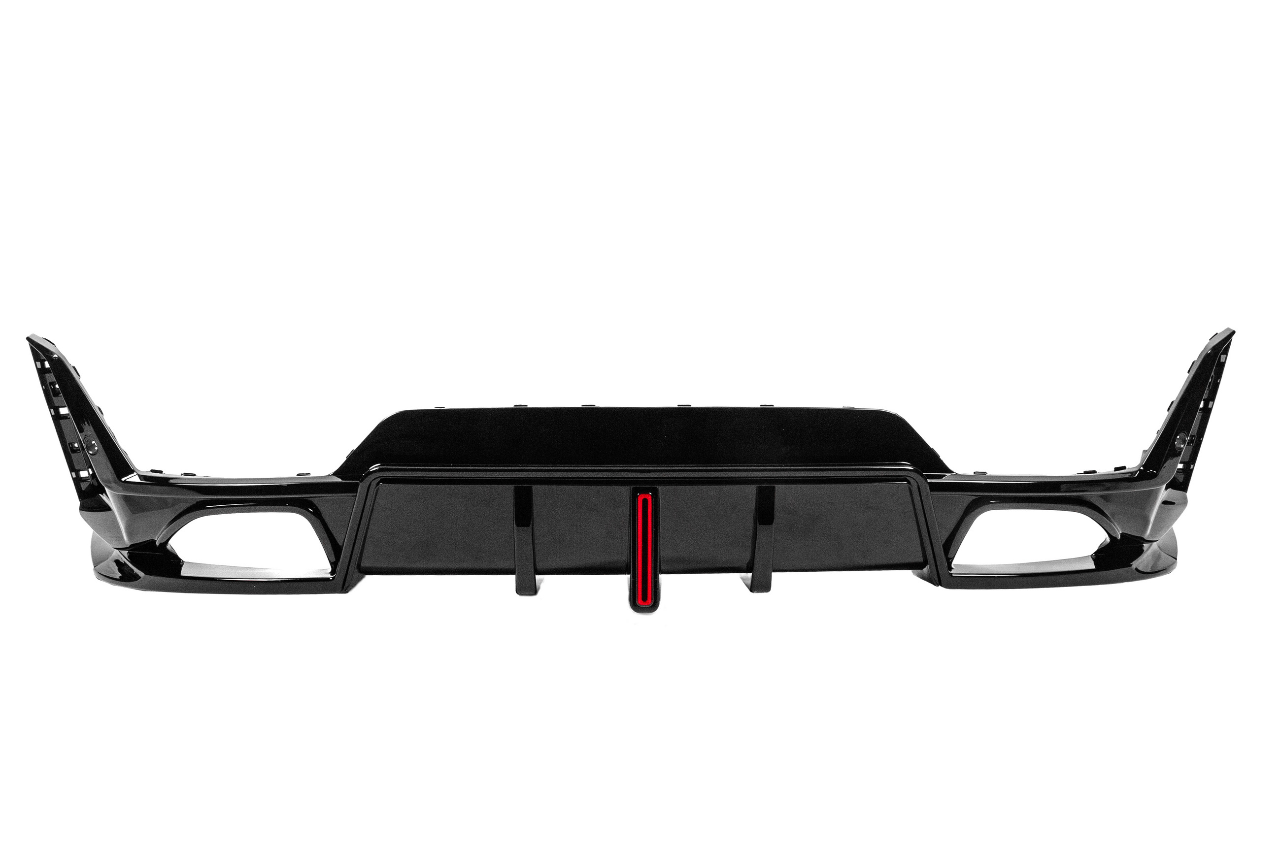 Дифузор заднього бампера B-Style LED (для M-Sport 2023+, ABS) 4