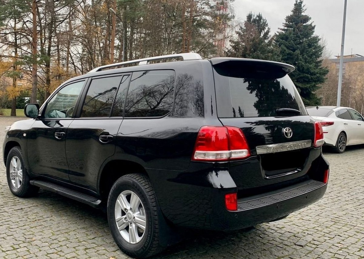 Рейлінги на дах Toyota Land Cruiser 200 2007-2020 якість оригіналу (алюміній 2шт.) колір срібло 3