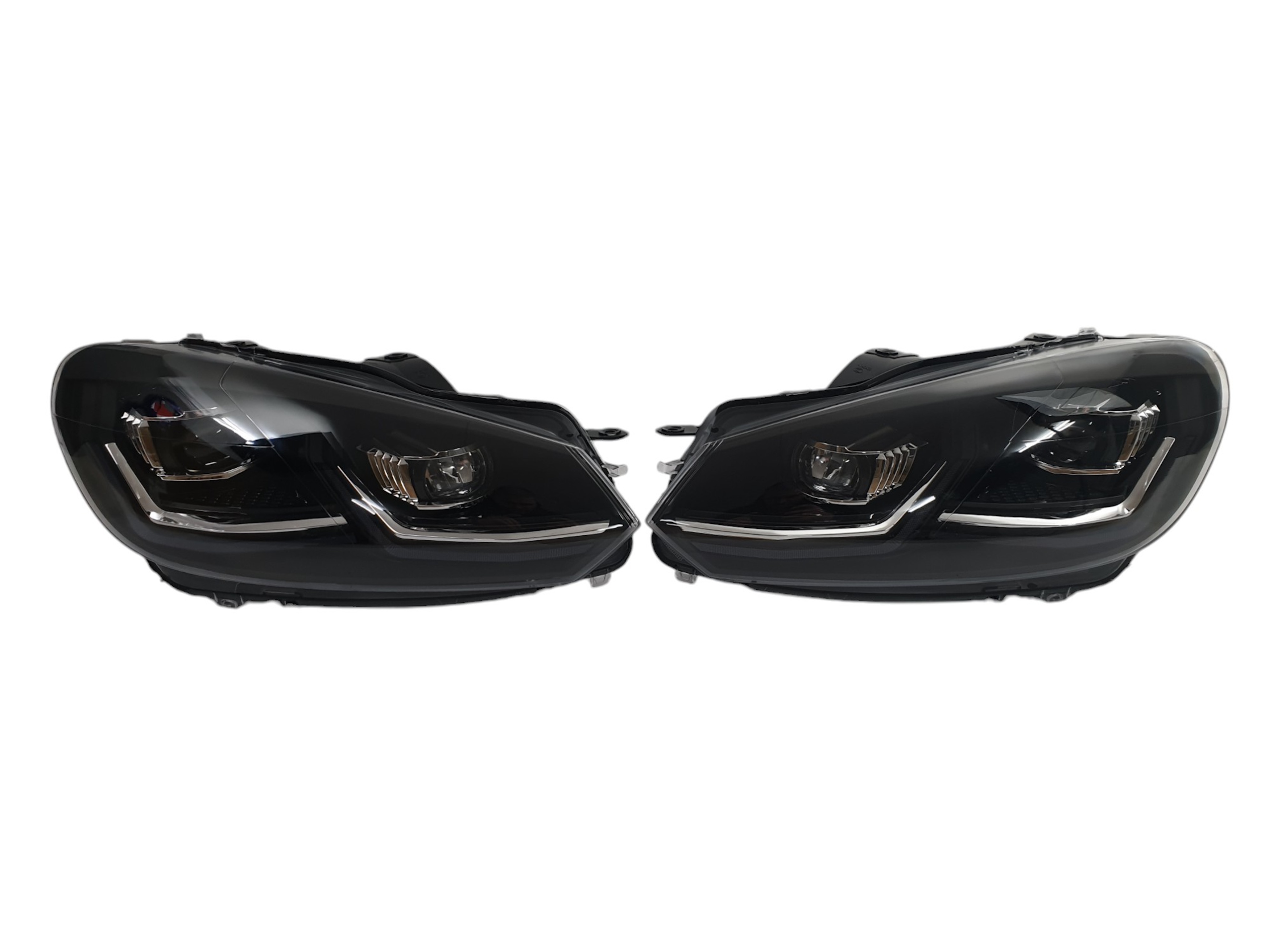 Передні фари (Full Led апгрейд в Golf VII 2017+) на Volkswagen Golf VI 2008-2012 року