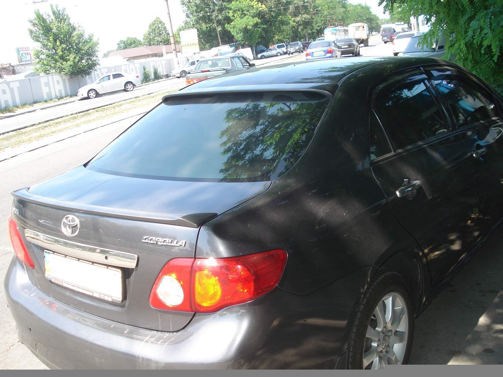 Козирок на скло Toyota Corolla 2007-2012 ABS пластик під фарбування 3