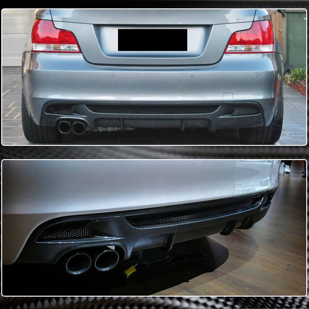 Дифузор заднього бампера V2 (для E82/E88 M-Sport, Карбон) 5