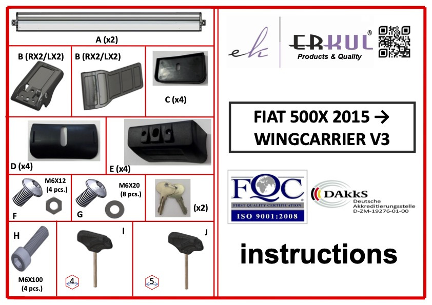 Поперечени у штатні рейлінги під ключ Wingbar V3 (2 шт) Сірі 6