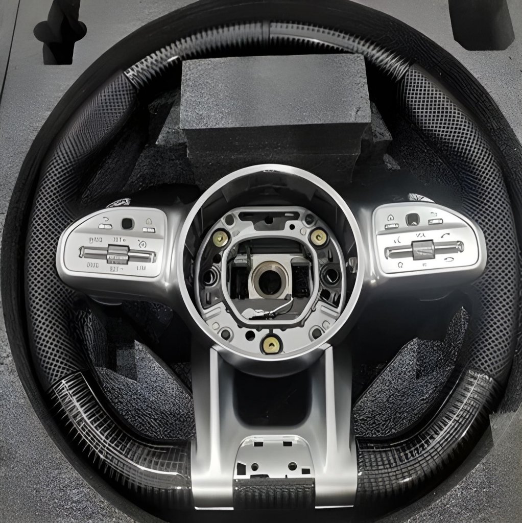 Кермо AMG 2018-Style (Карбон + сірі кнопки, 3pin)