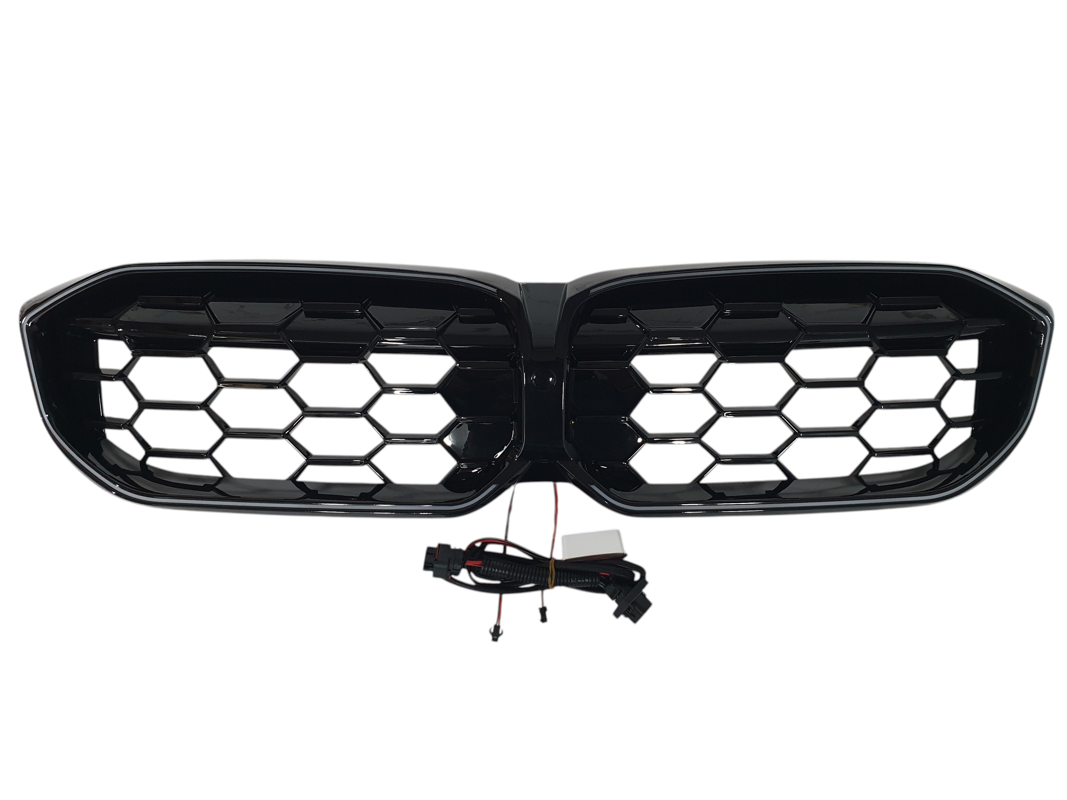 Ніздрі Чорний глянець LED (Iconic Glow) Diamond на BMW 3 Series G20 / G21 2022-2024 року 3
