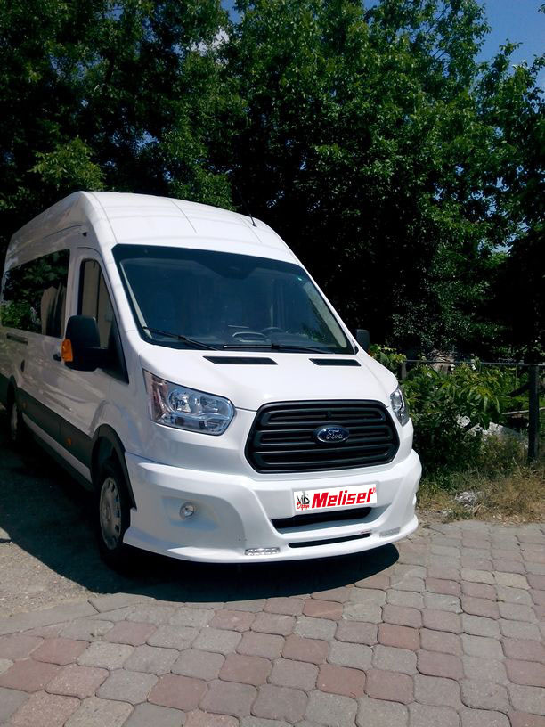 Накладка на передній бампер LED (2014-2019, під фарбування) 2