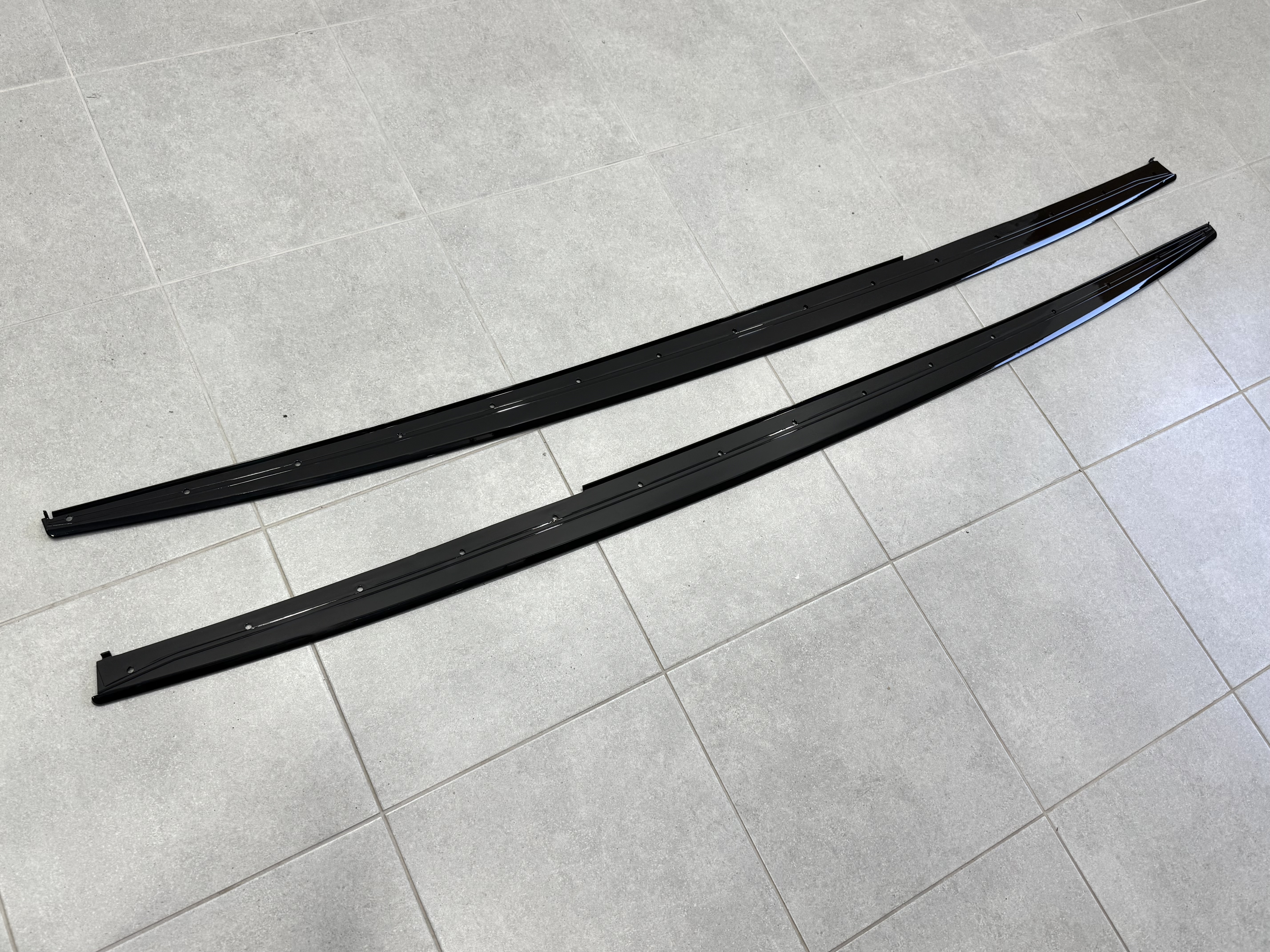 Леза під пороги M-Perfomance BMW 3 series F30 F31 2012-2018 2шт. чорний глянець 2